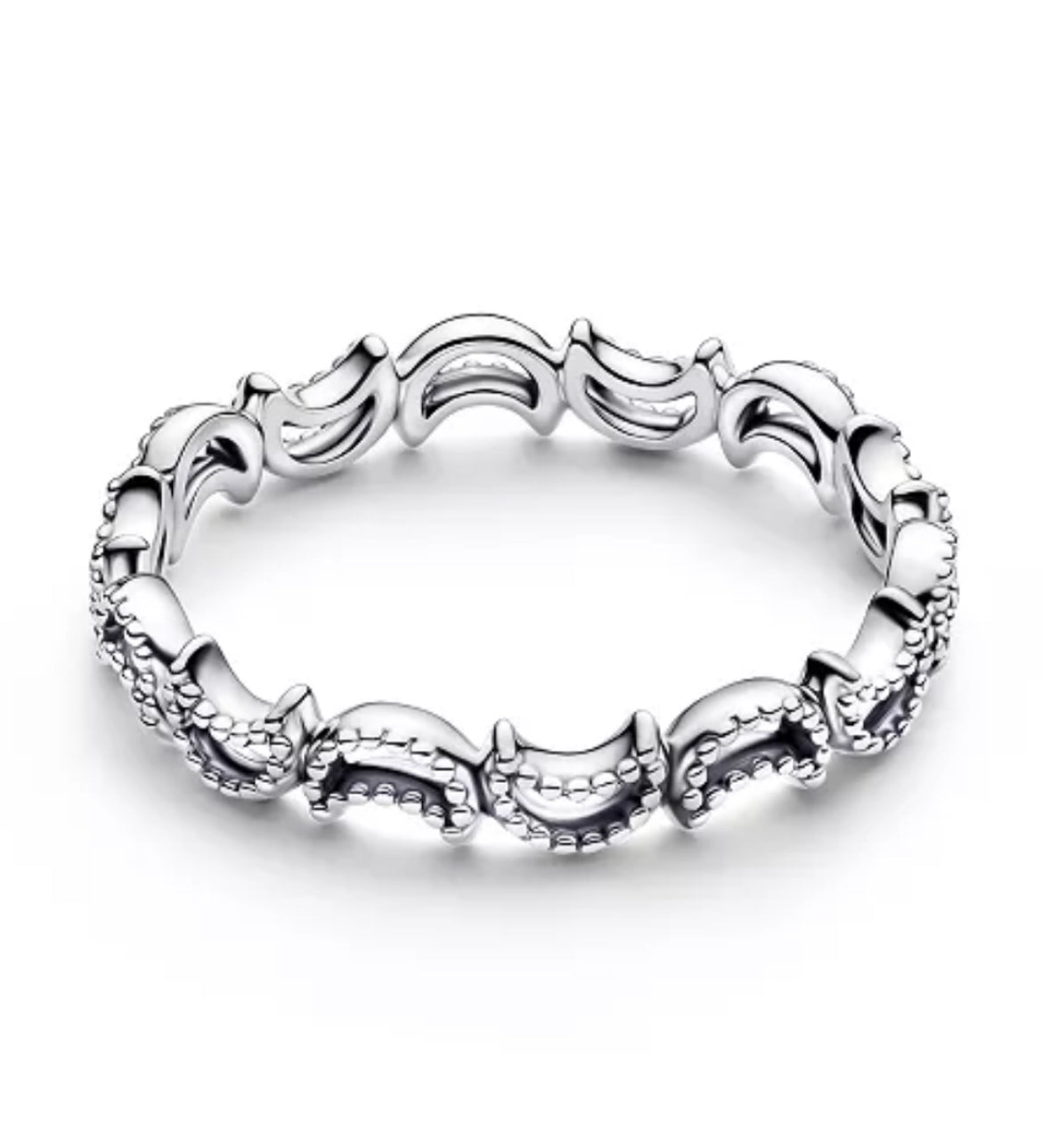Pandora Crescent Moon Ring 194258C00 Size 8.5