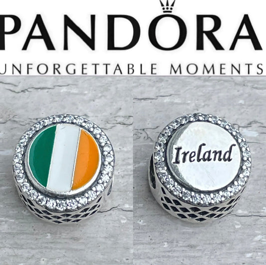 Pandora Ireland Exclusive Flag Button Charm