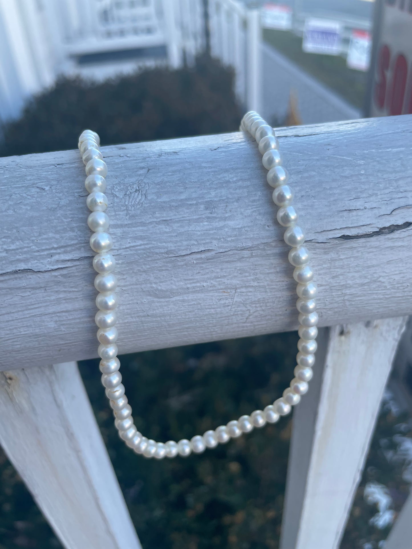 10k Gold Fresh Water Pearl Necklace
