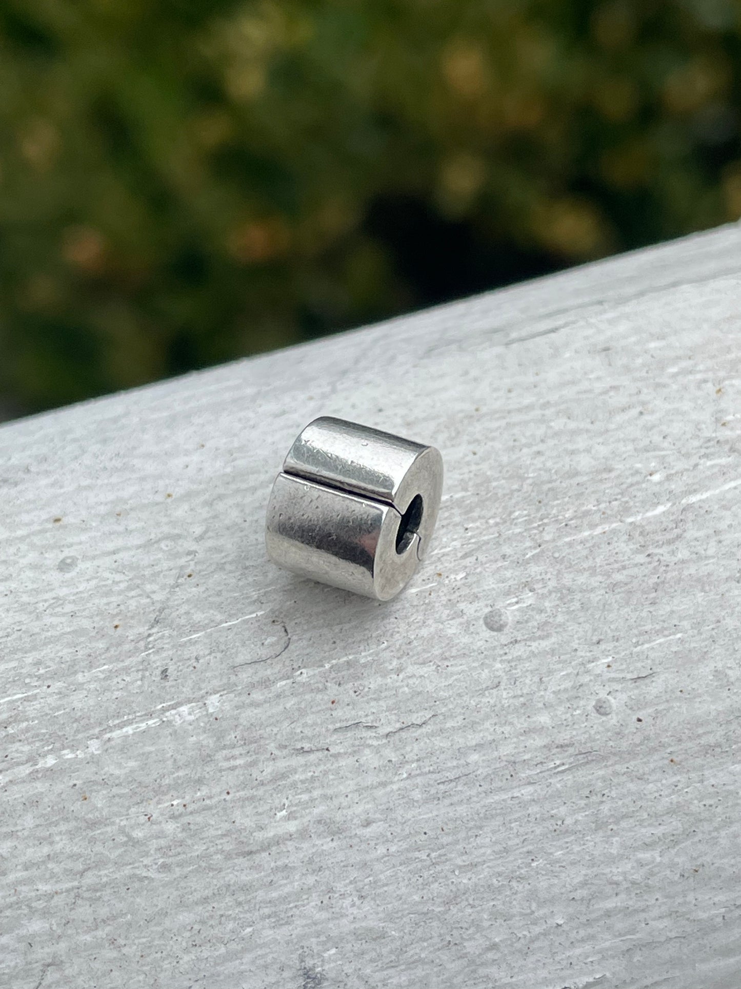 Pandora 925S Sterling Silver Plain Clip Charm Bead 790138
