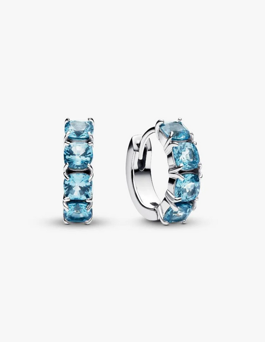 Pandora Light Blue Hoop Earrings 293851C01