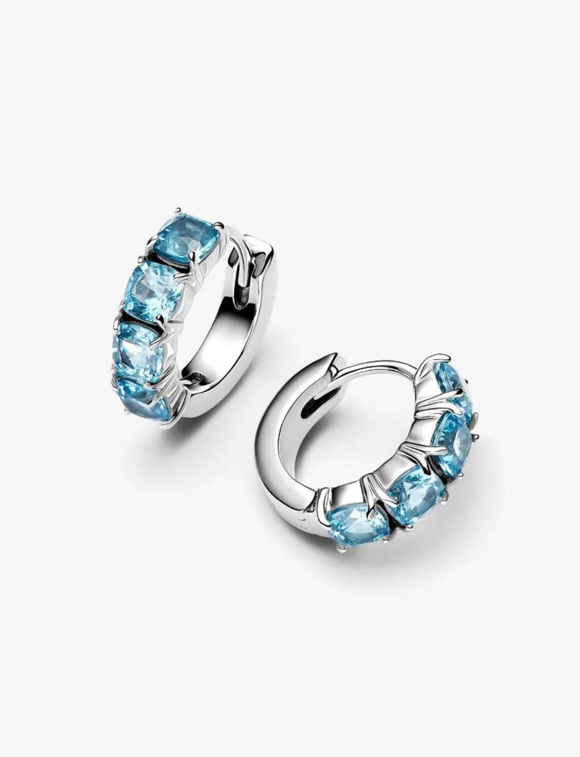 Pandora Light Blue Hoop Earrings 293851C01