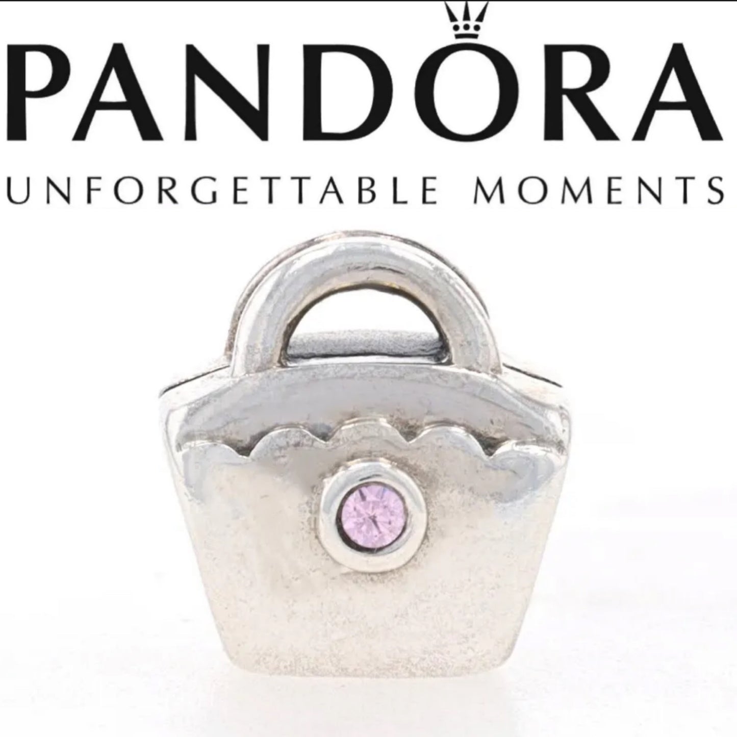 Pandora Silver Pink CZ Purse 790309PCZ Retired