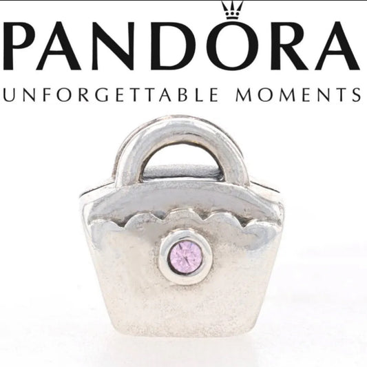 Pandora Silver Pink CZ Purse 790309PCZ Retired