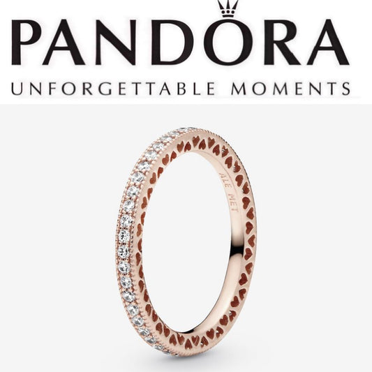 Pandora Rose Sparkle & Hearts Ring 180963CZ-56