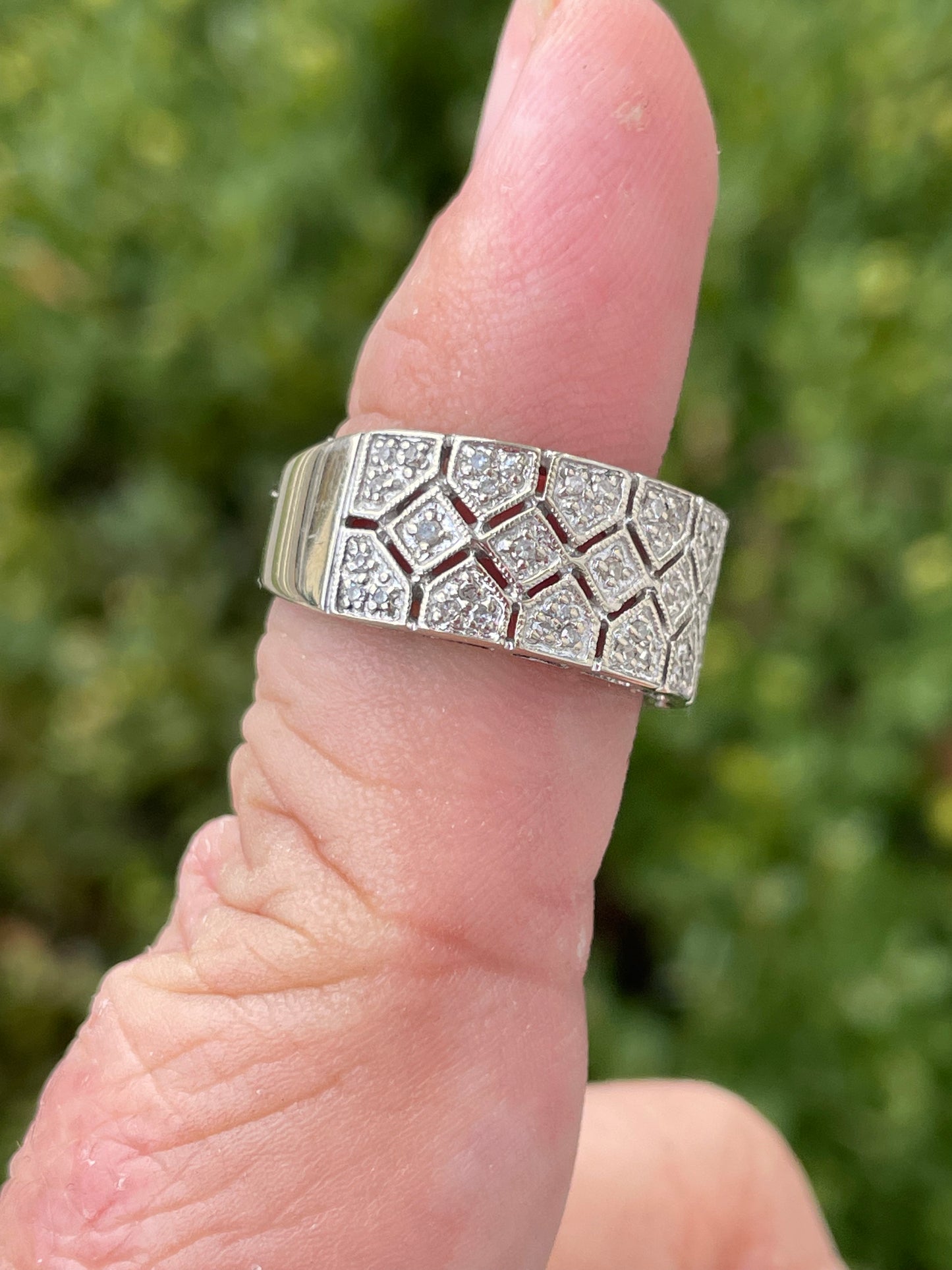 14k White Gold .55ct Diamond Band Ring