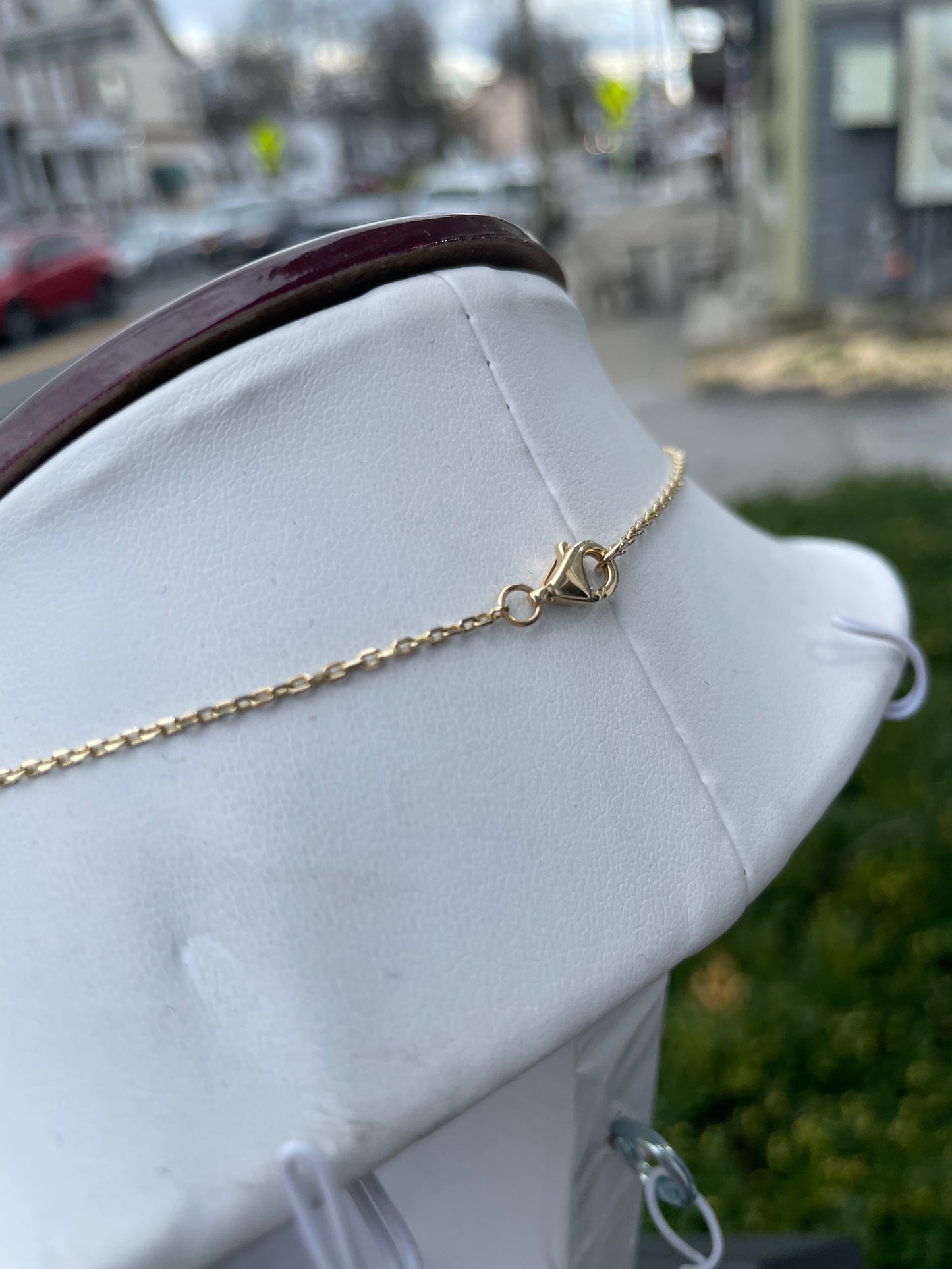 14k Gold Christian Dior Drop Necklace