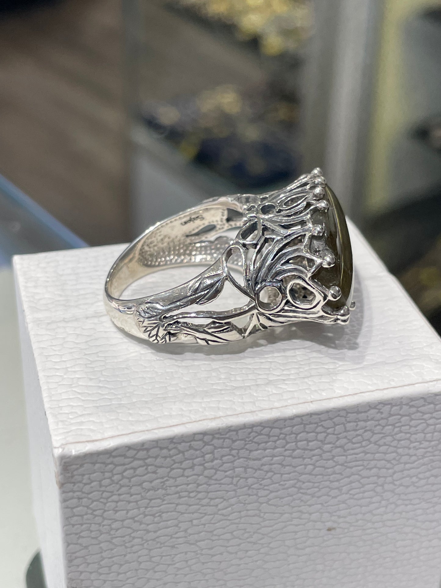 Designer Sajen 925 Sterling Silver Large Labradorite Ring