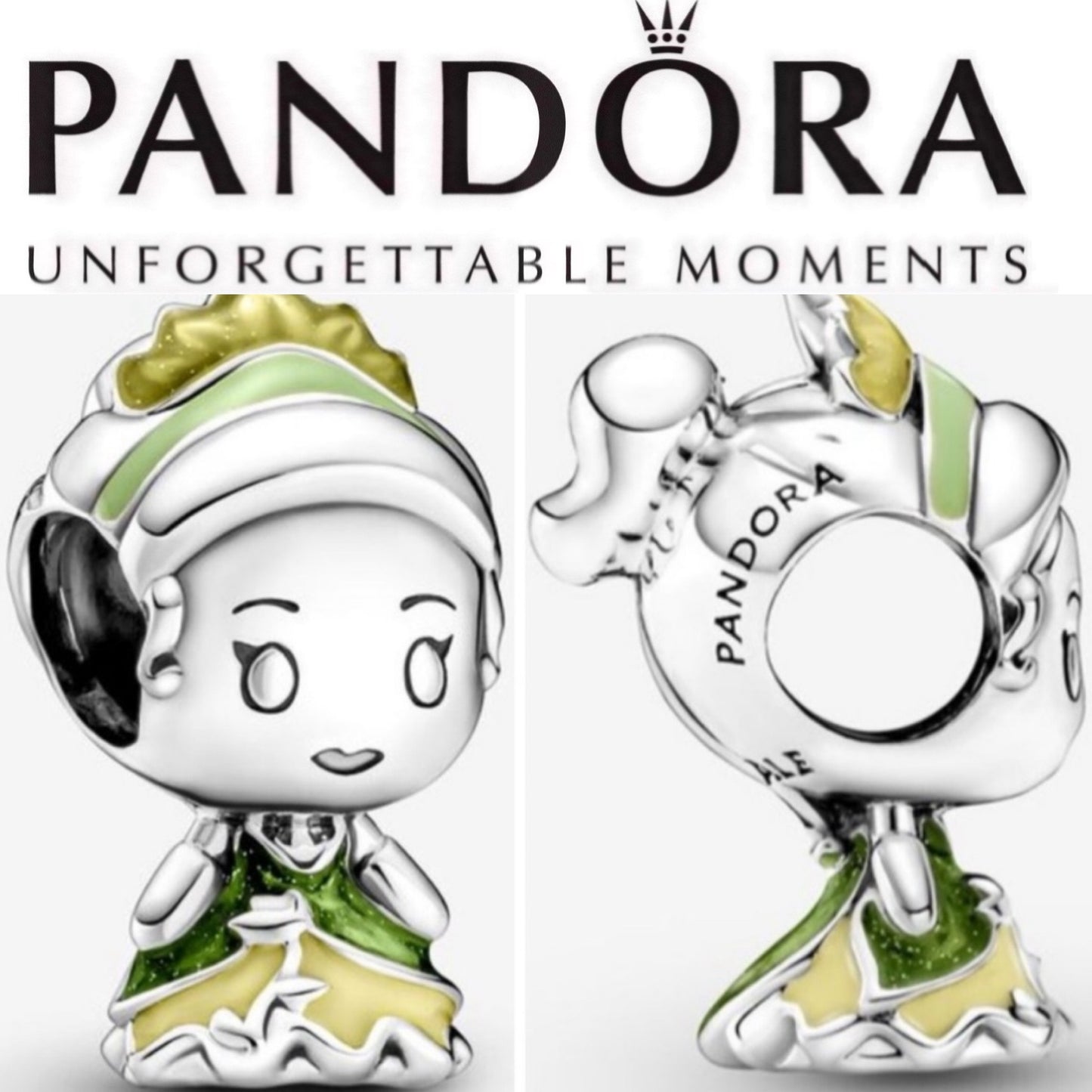 Pandora Disney Princess Tiana Character Charm ~ Princess and the Frog
