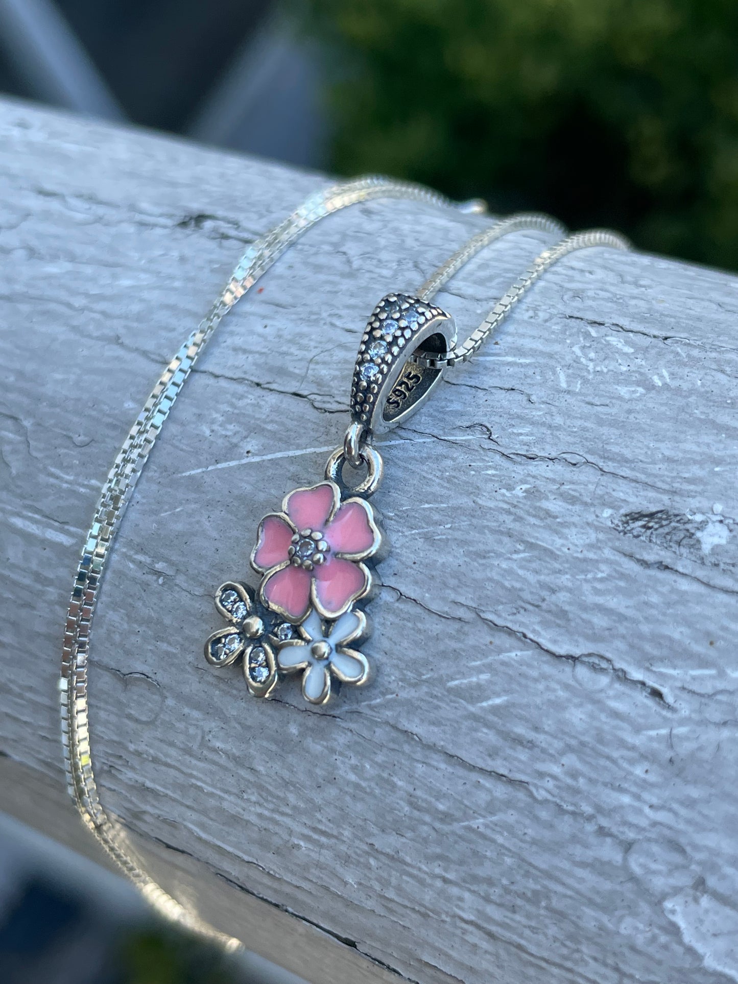 925 Sterling Silver Poetic Blooms Necklace