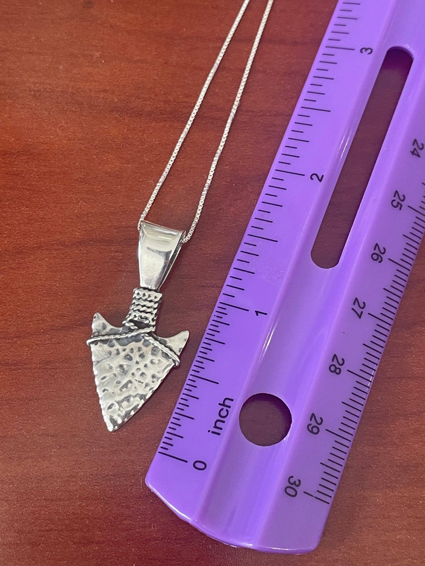 925 Sterling Silver Arrowhead Necklace