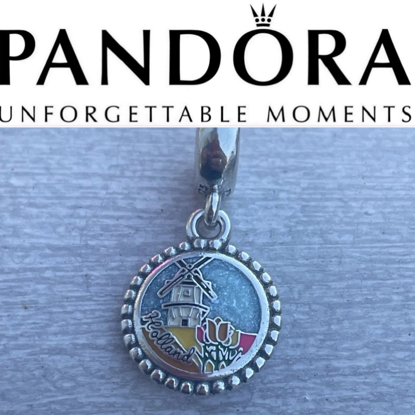 Pandora Country of Holland Exclusive Dangle Travel Charm