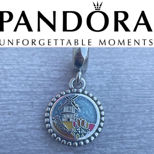 Pandora Country of Holland Exclusive Dangle Travel Charm