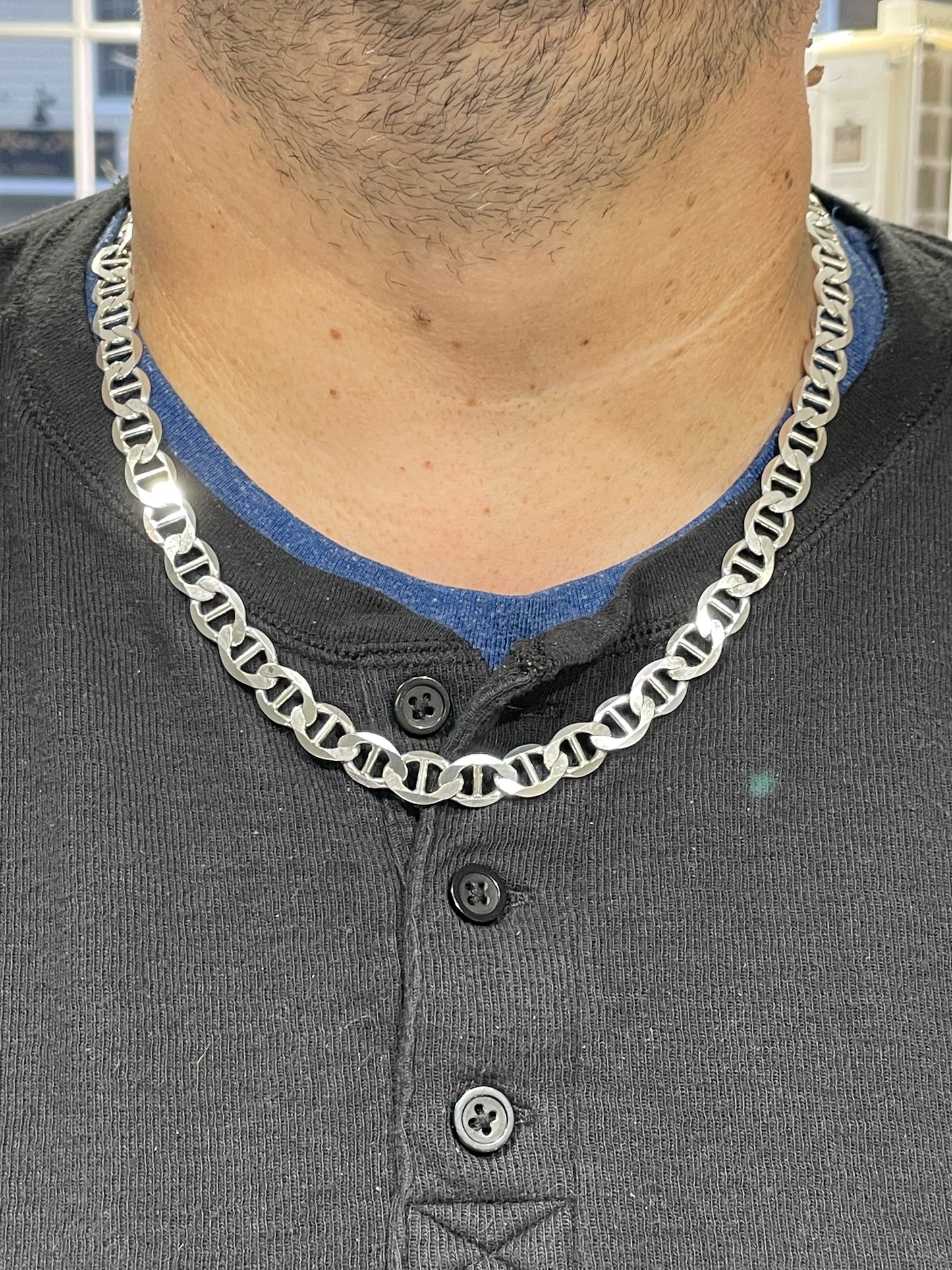 925 Sterling Silver 24” Solid Gucci Link Chain