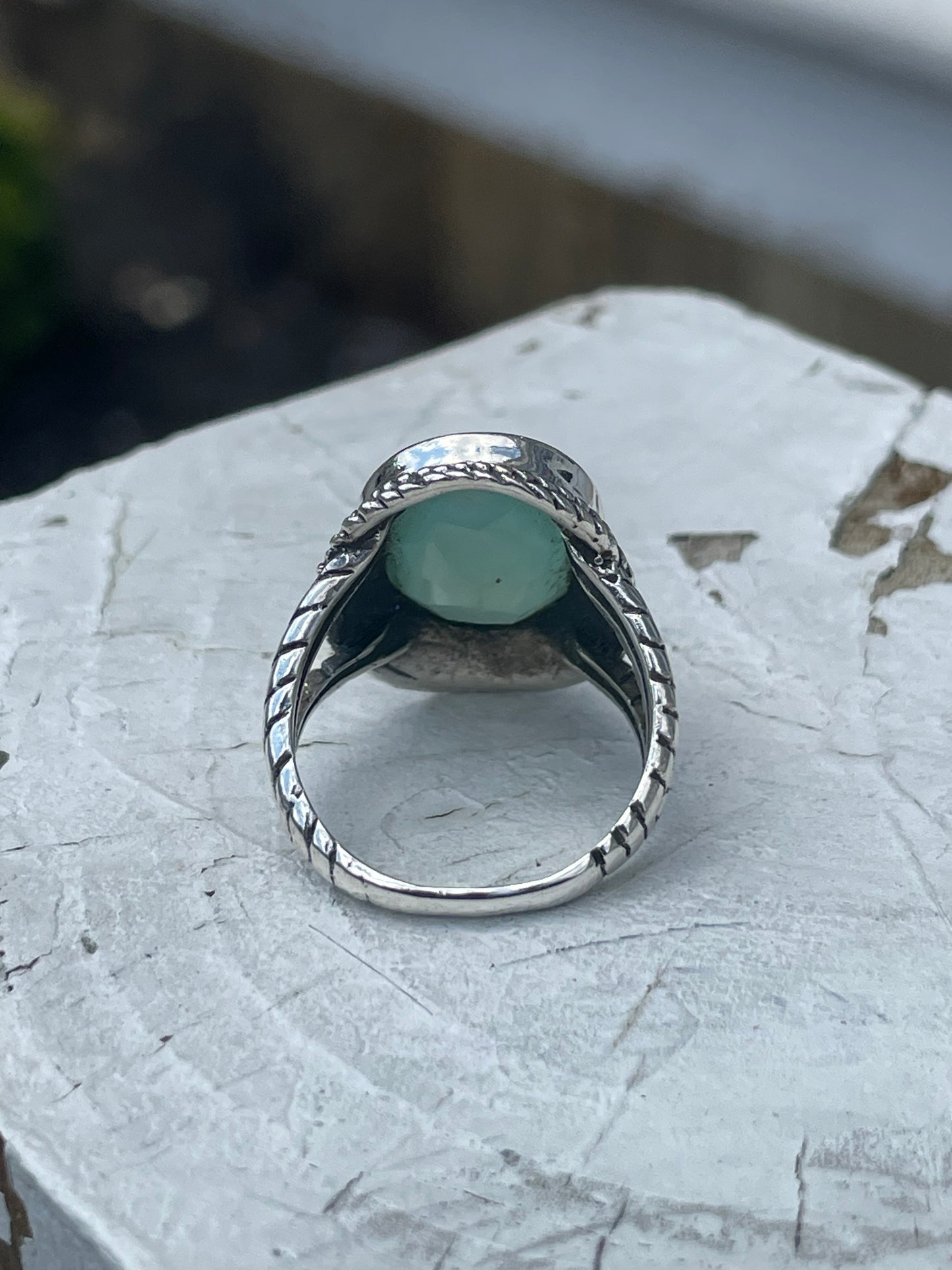 925 Sterling Silver Oval Aventurine Classic Cable Signet Ring