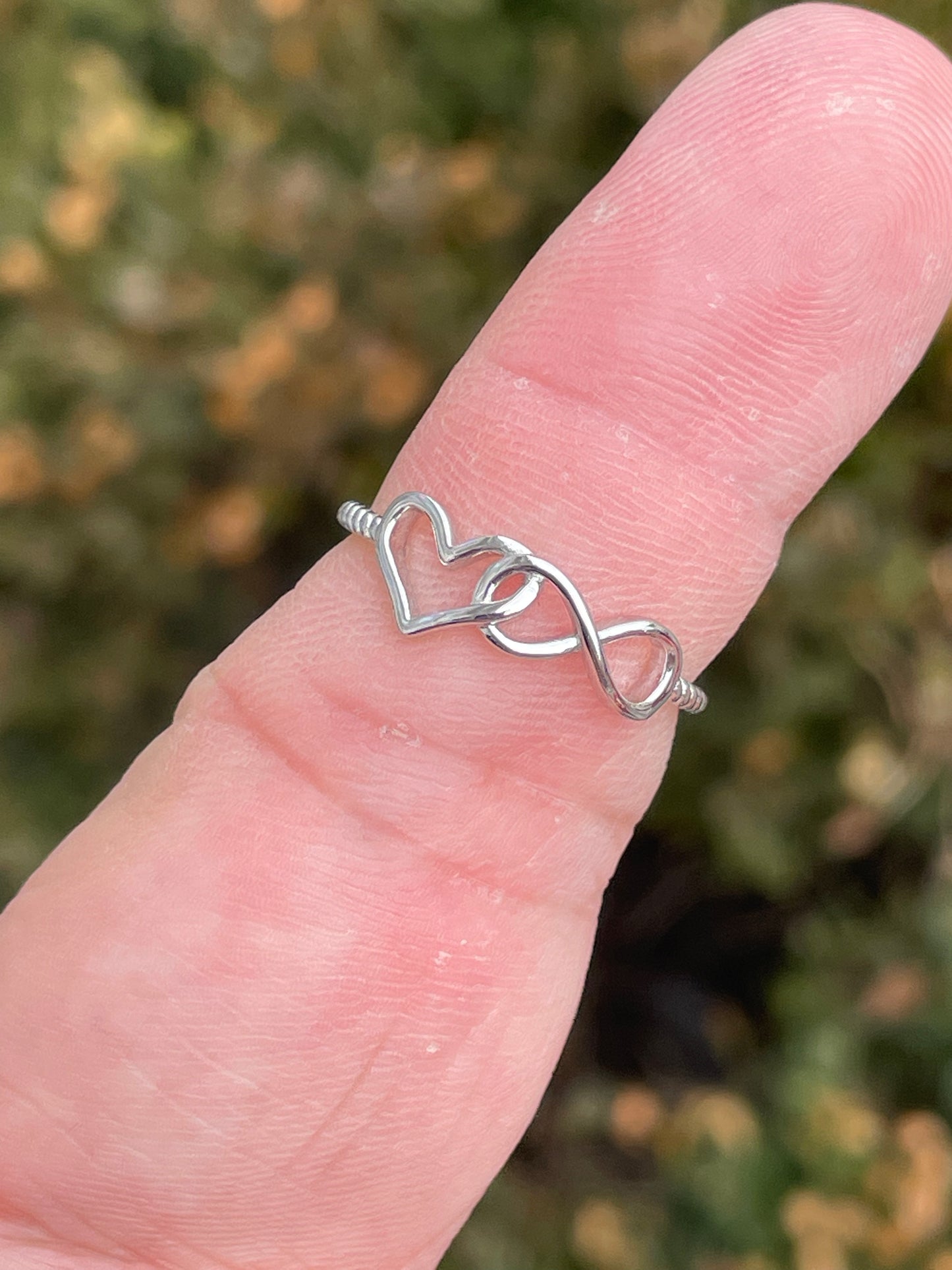 925 Sterling Silver My Love Is Infinite Wrap Around Ring