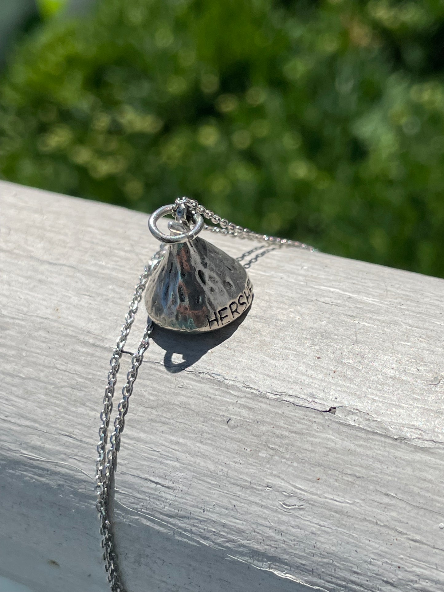 925 Sterling Silver Hershey Kiss Necklace