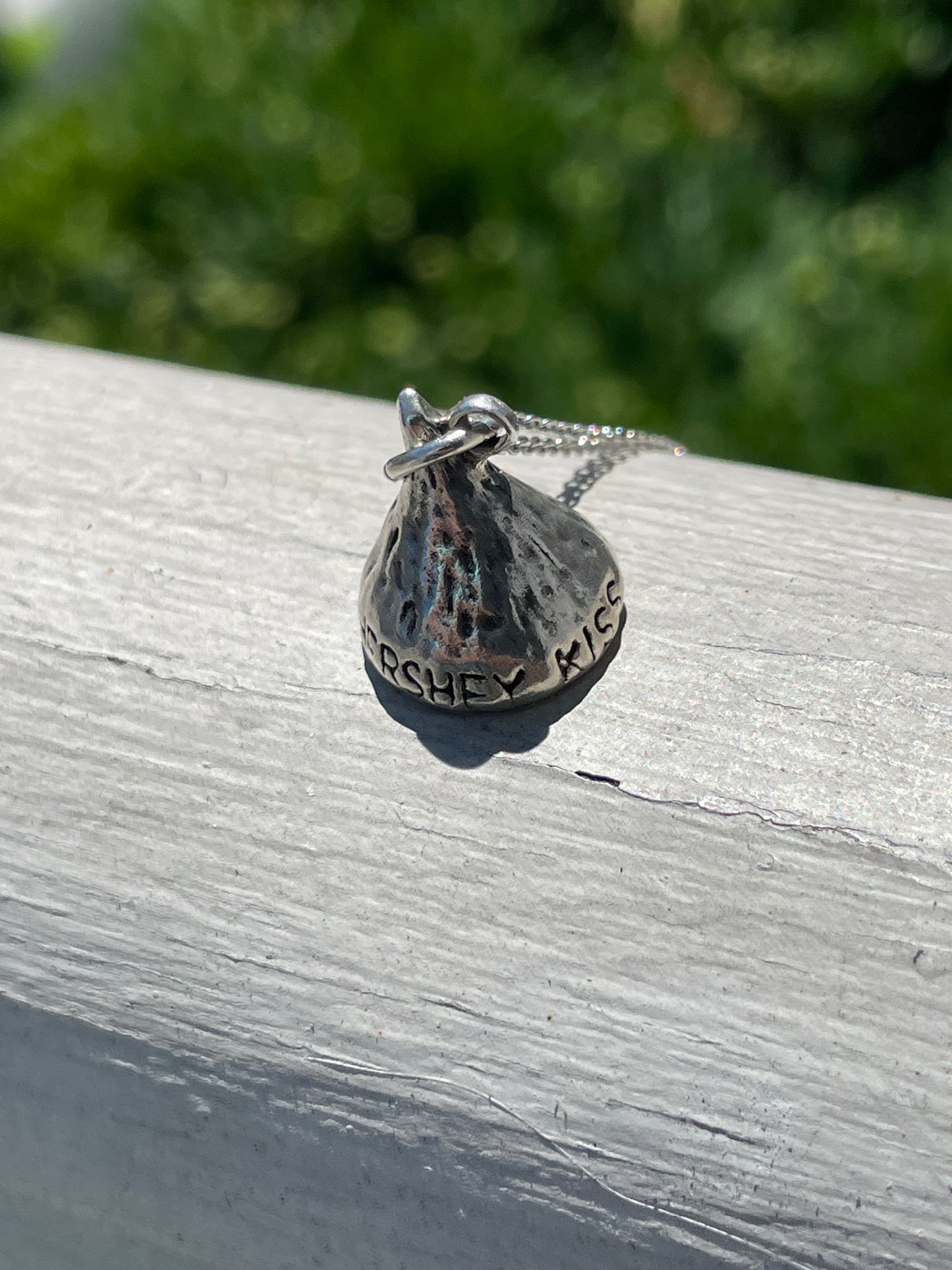 925 Sterling Silver Hershey Kiss Necklace