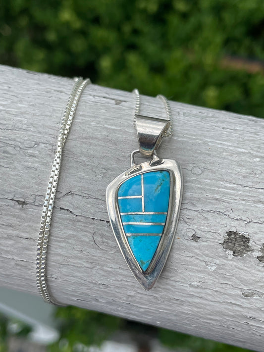 925 Sterling Silver Igorot Indigenous Tribe of the Philippines Turquoise Necklace