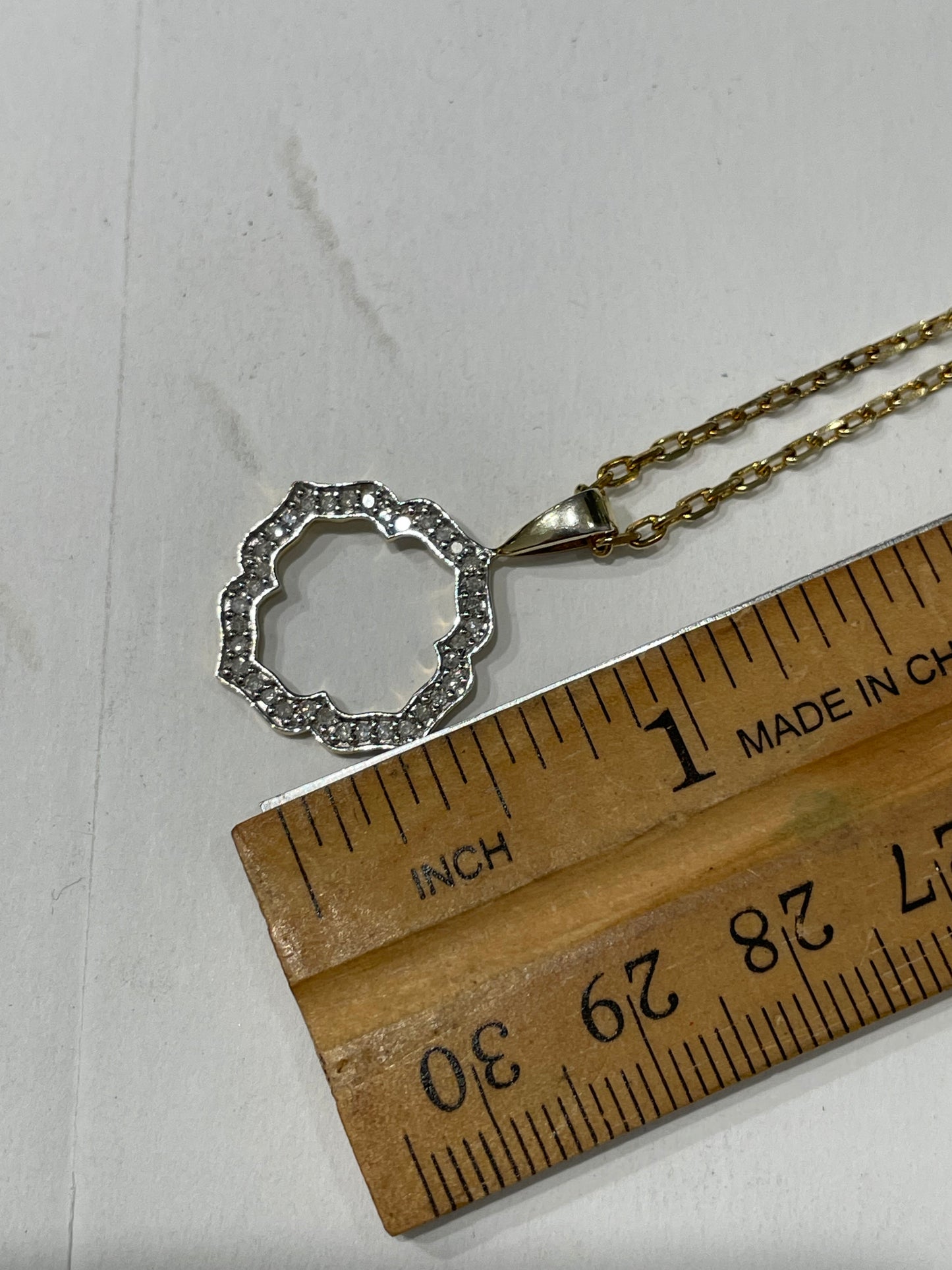 925 Vermeil Circle of Life Diamond Necklace