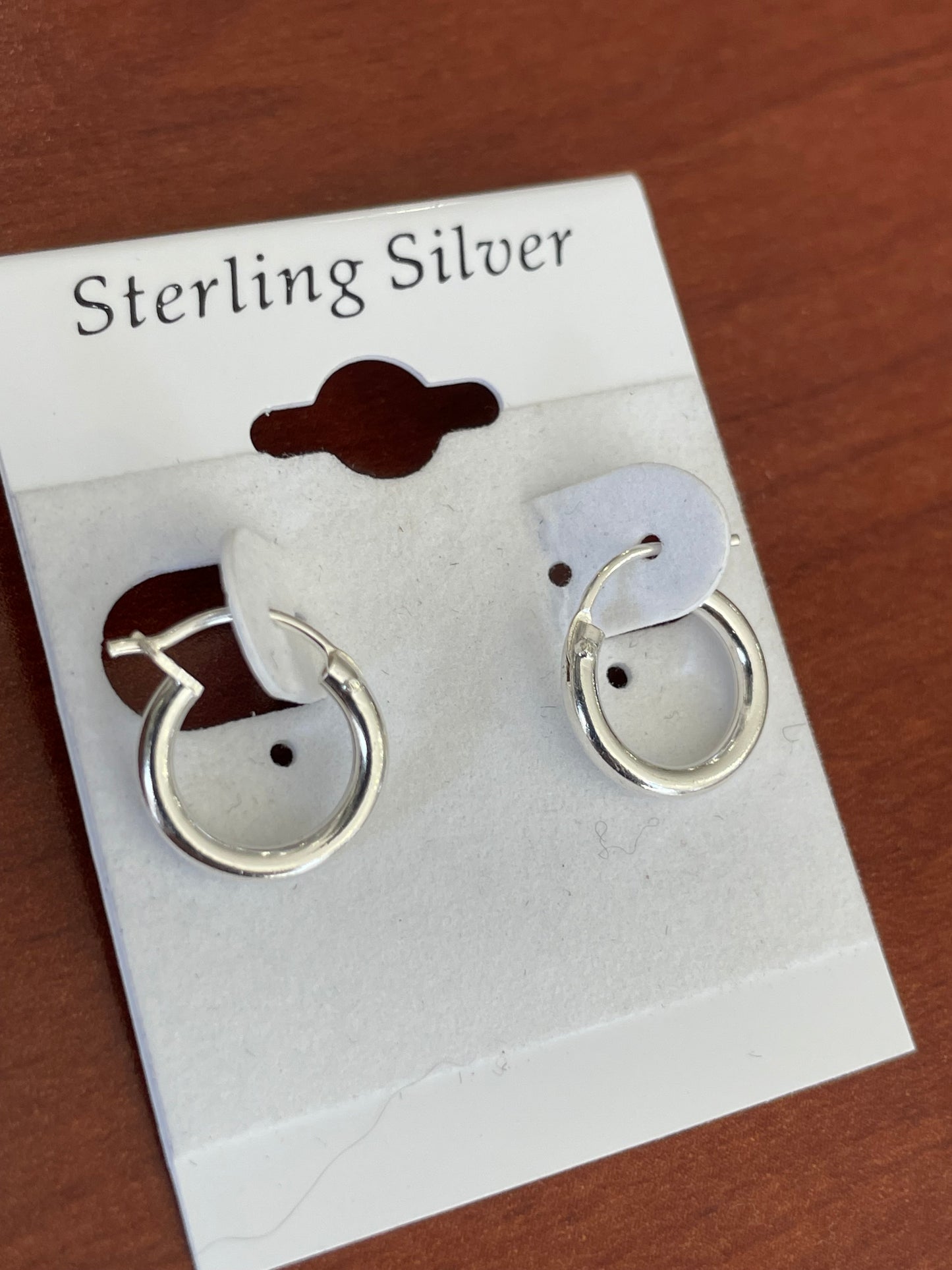 925 Sterling Silver Small Standard Hoop Earrings