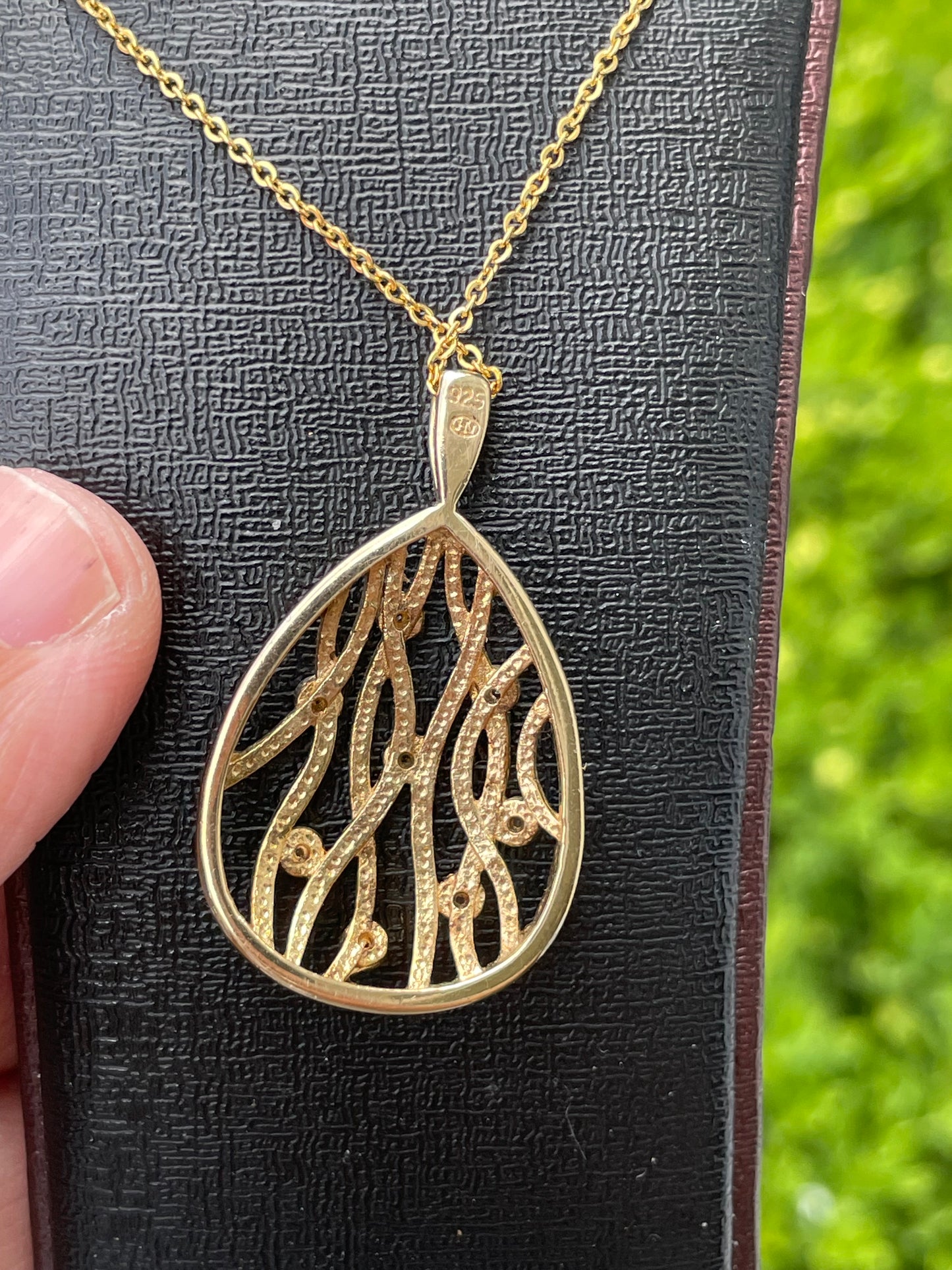 925 Sterling Silver Vermeil "The Path of Life" Necklace