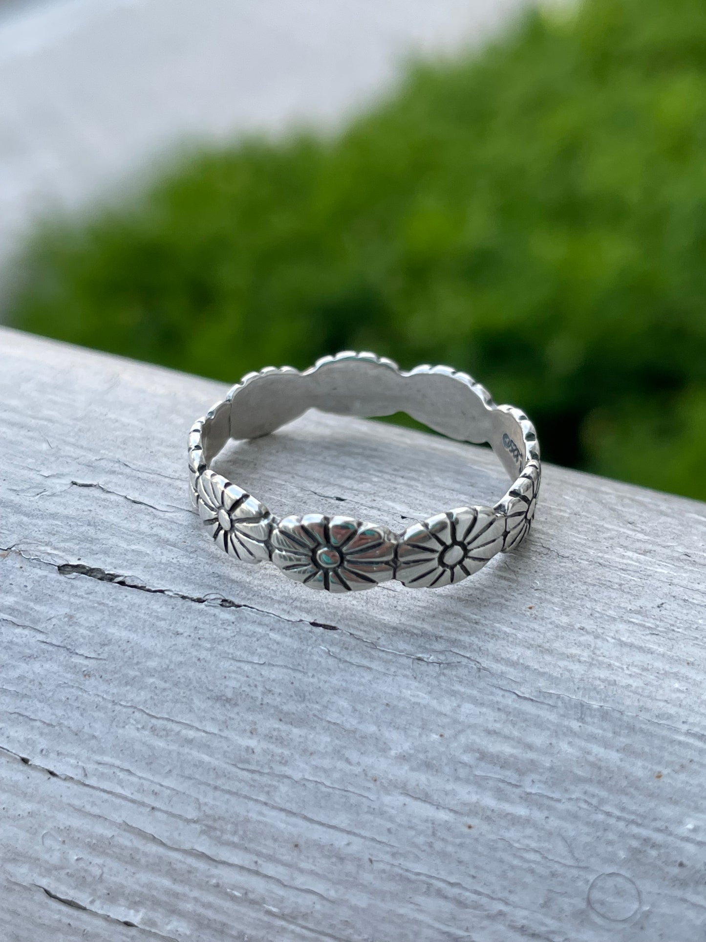 Designer Carolyn Pollack 925 Sterling Silver Joy Flower Band Ring