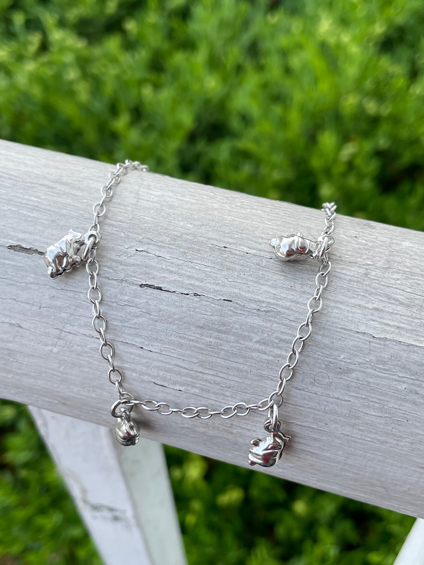 925 Sterling Silver Lucky Elephant Anklet
