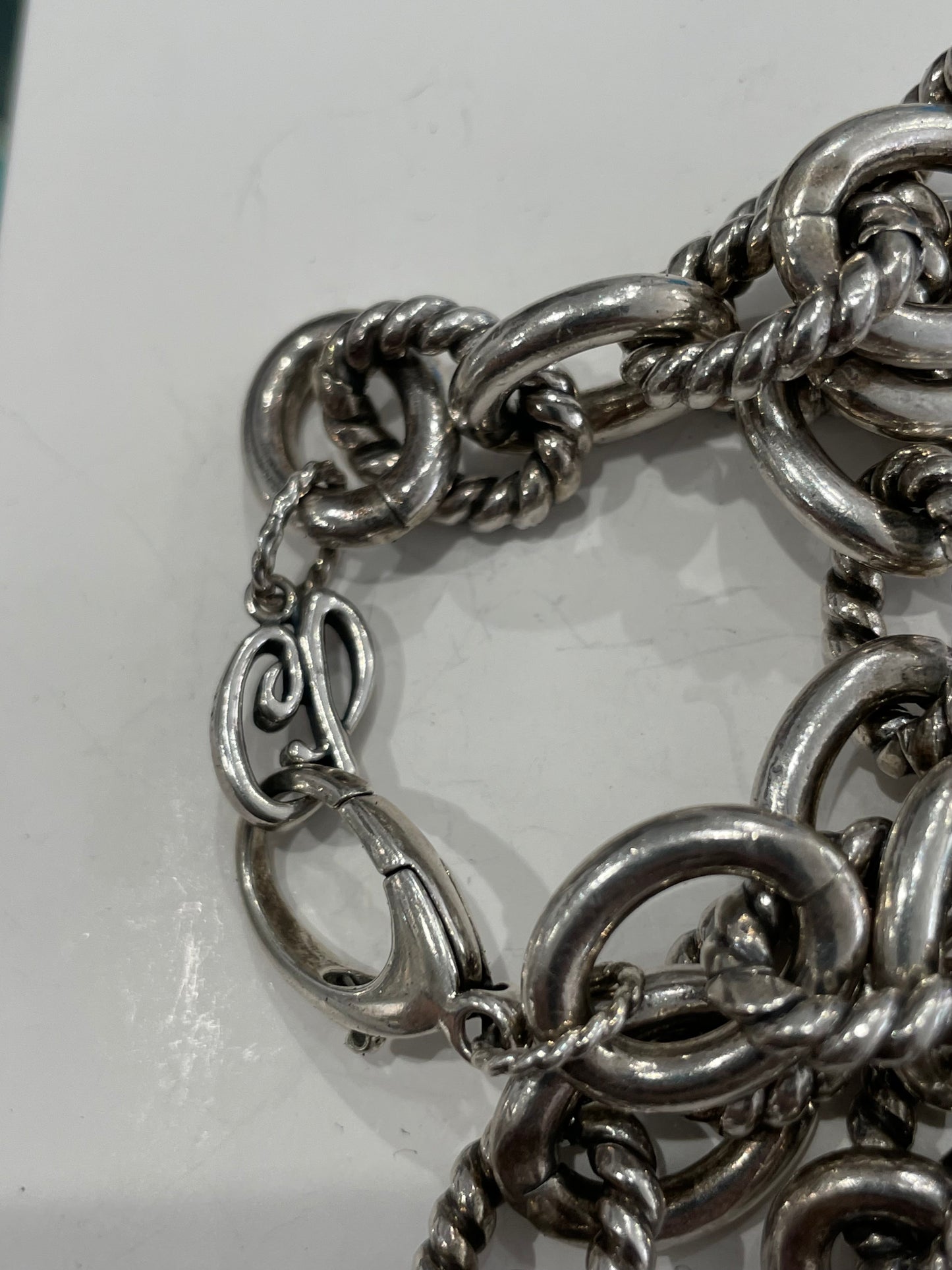 Designer Carolyn Pollack Large Cable Link Necklace 18"