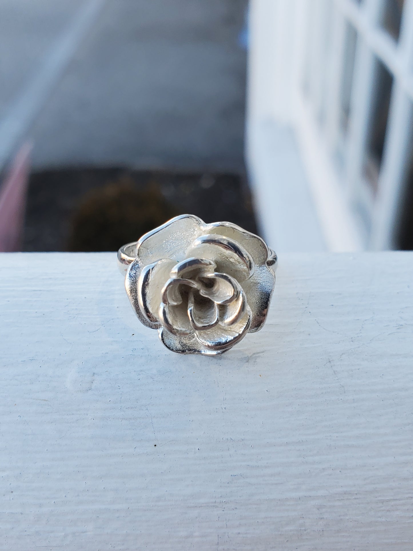 925 Sterling Silver Blooming Rose Cocktail Ring