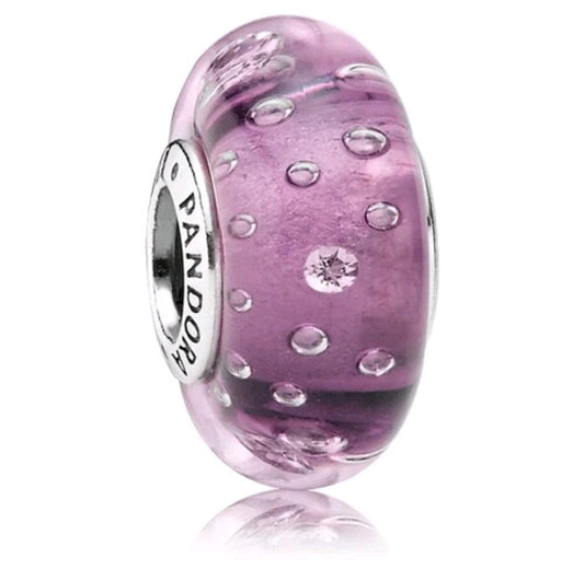 Pandora Purple Effervescent Murano Charm 791616CZ