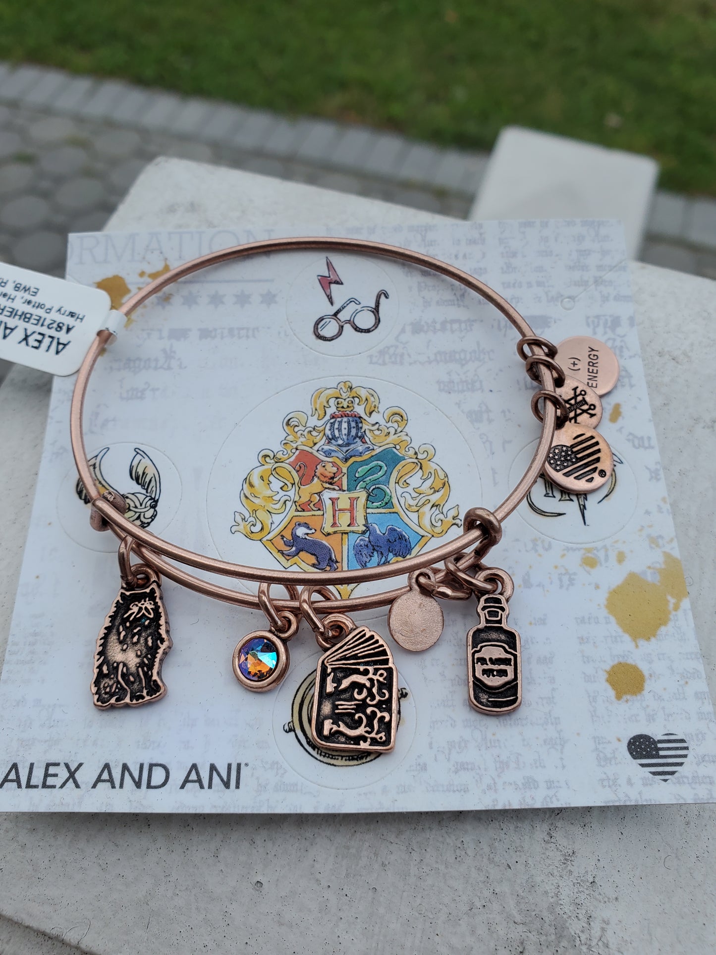 Alex and Ani Harry Potter Hermoine Character Rose Gold Bracelet NWT