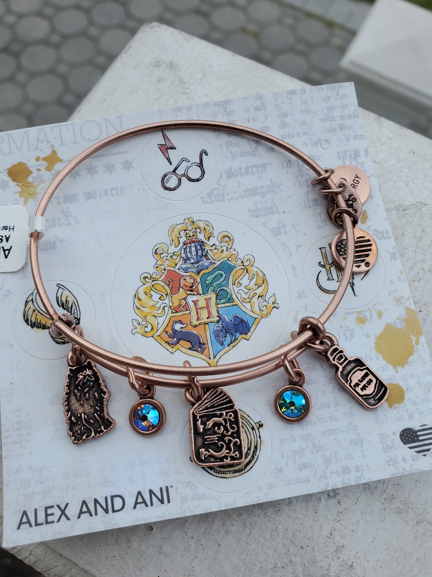 Alex and Ani Harry Potter Hermoine Character Rose Gold Bracelet NWT