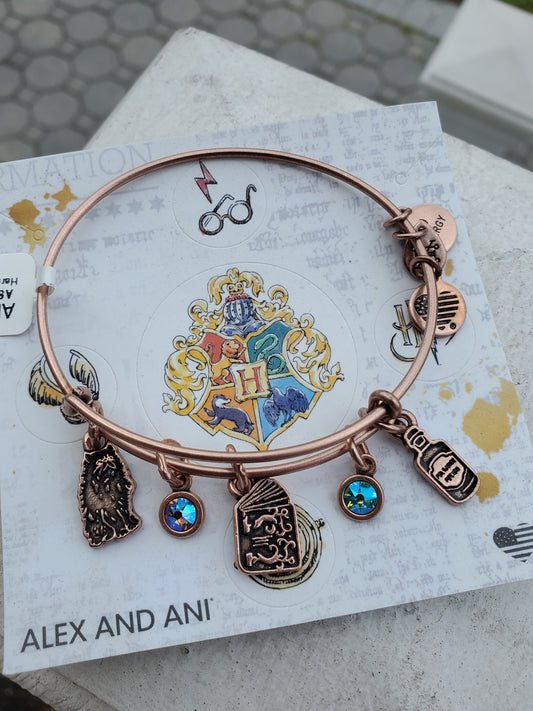 Alex and Ani Harry Potter Hermoine Character Rose Gold Bracelet NWT
