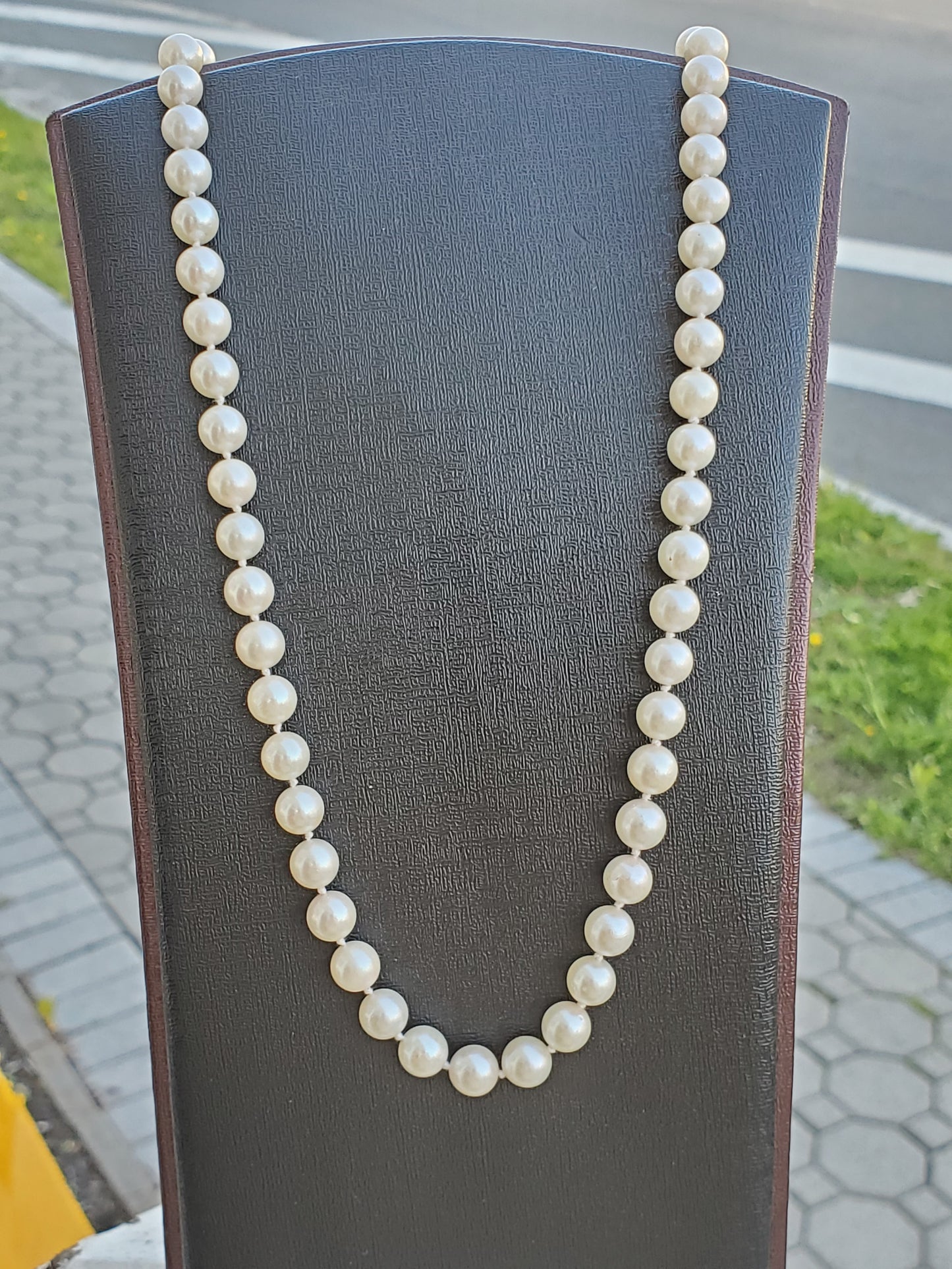 14k Gold 7mm Fresh Water Pearl Beaded Necklace