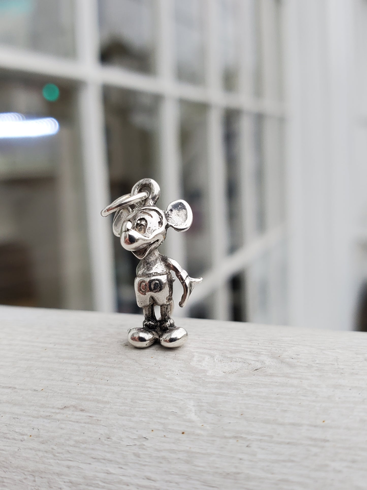 925 Vintage Sterling Silver 3D Mickey Mouse Charm / Pendant