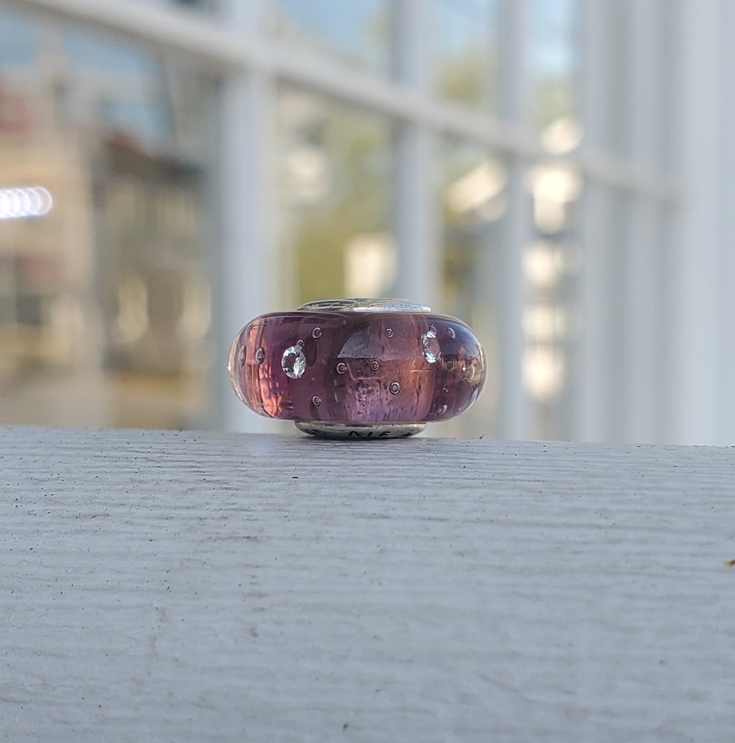 Pandora Purple Effervescent Murano Charm 791616CZ