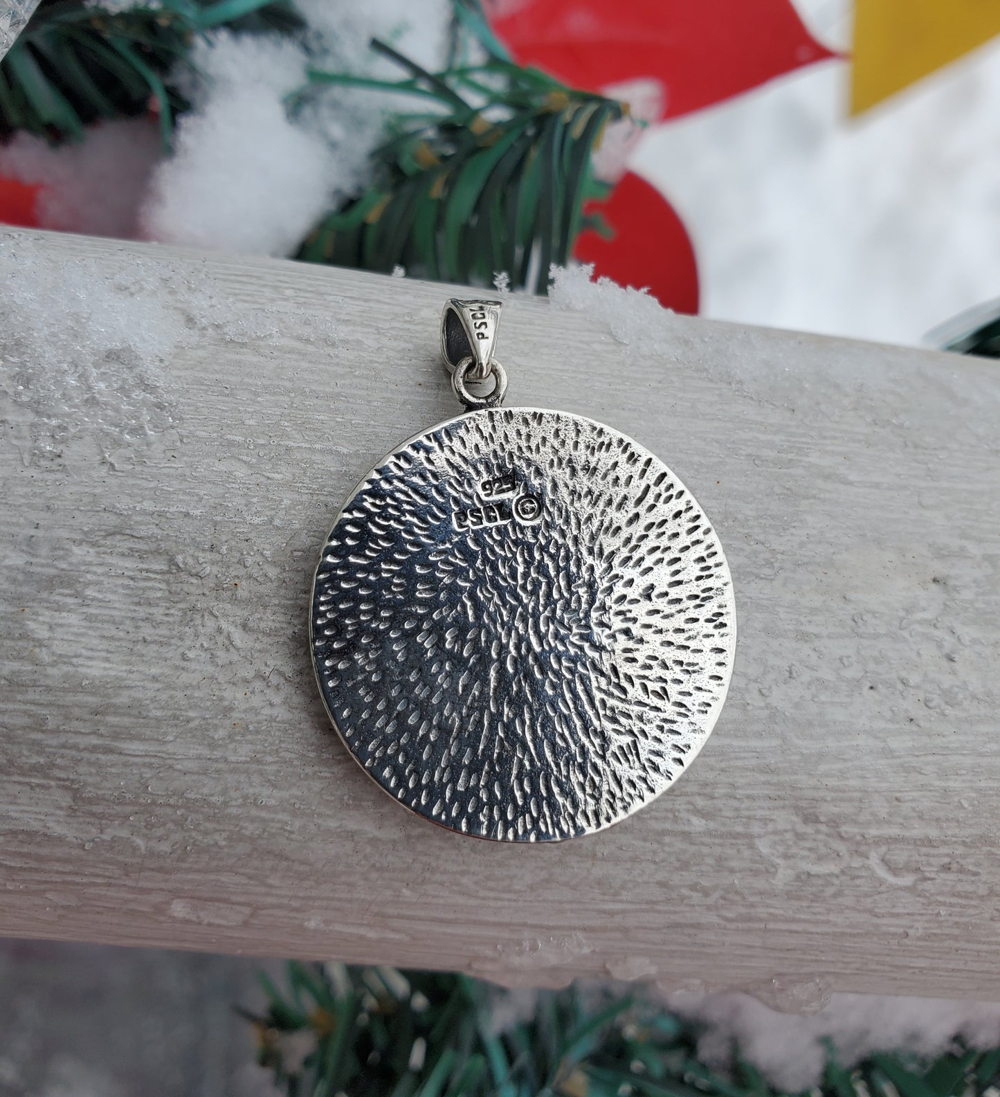 925 Sterling Silver Designer PSCL Peter Stone Unisex Irish Claddagh Pendant Charm