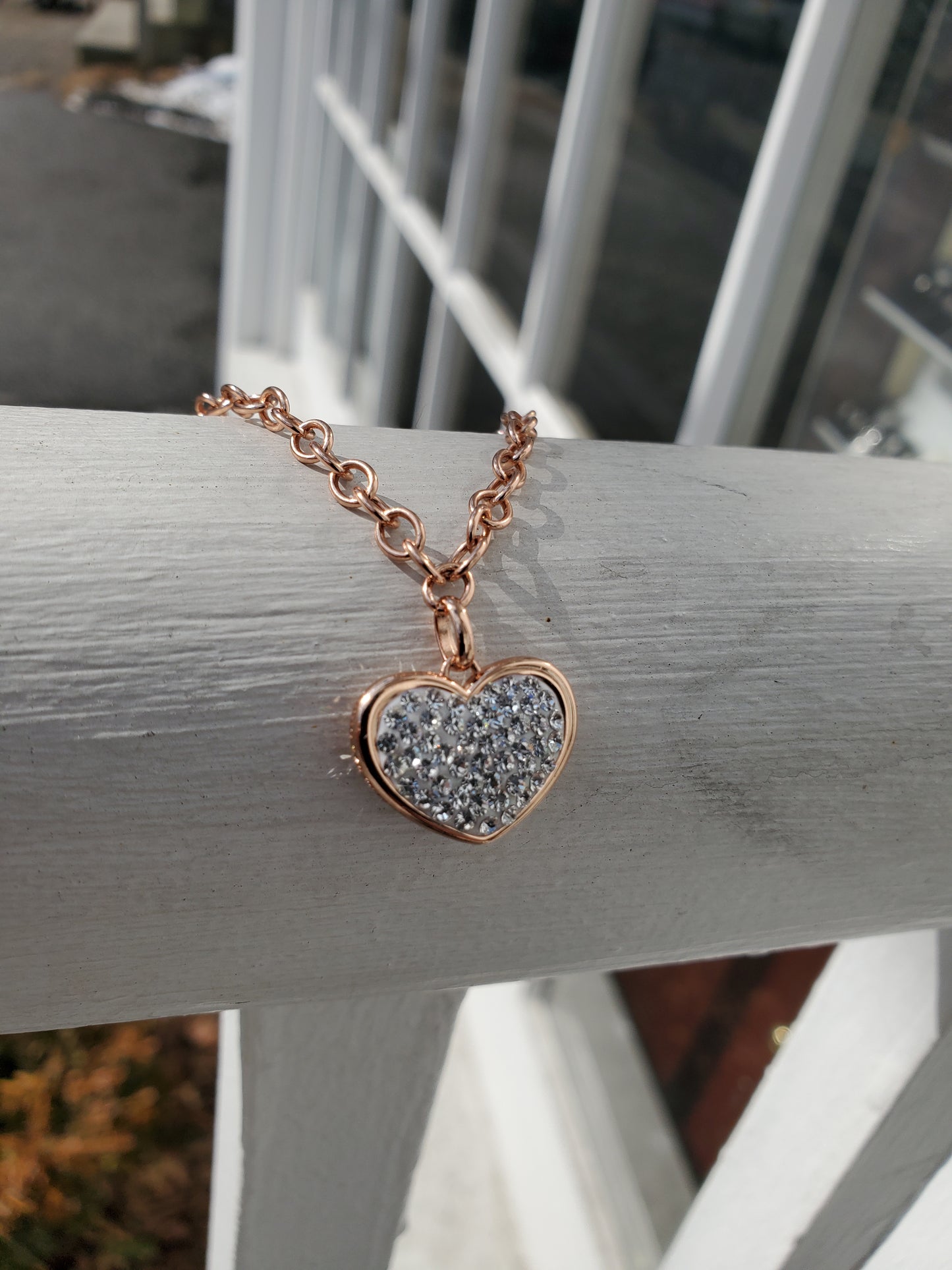 925 Sterling Silver Designer JCM Vermeil Sparkling Dangle Heart Bracelet