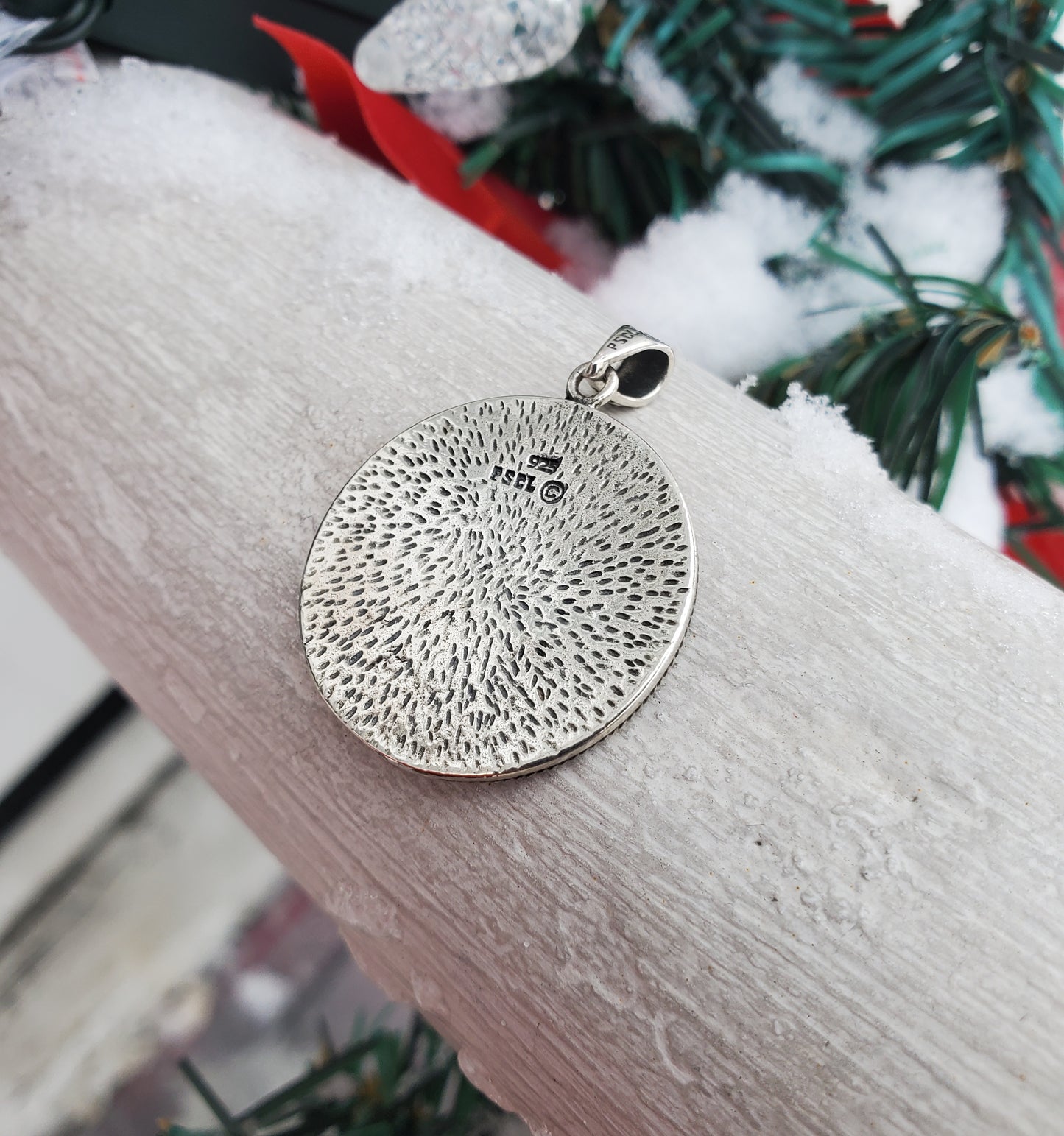 925 Sterling Silver Designer PSCL Peter Stone Unisex Irish Claddagh Pendant Charm