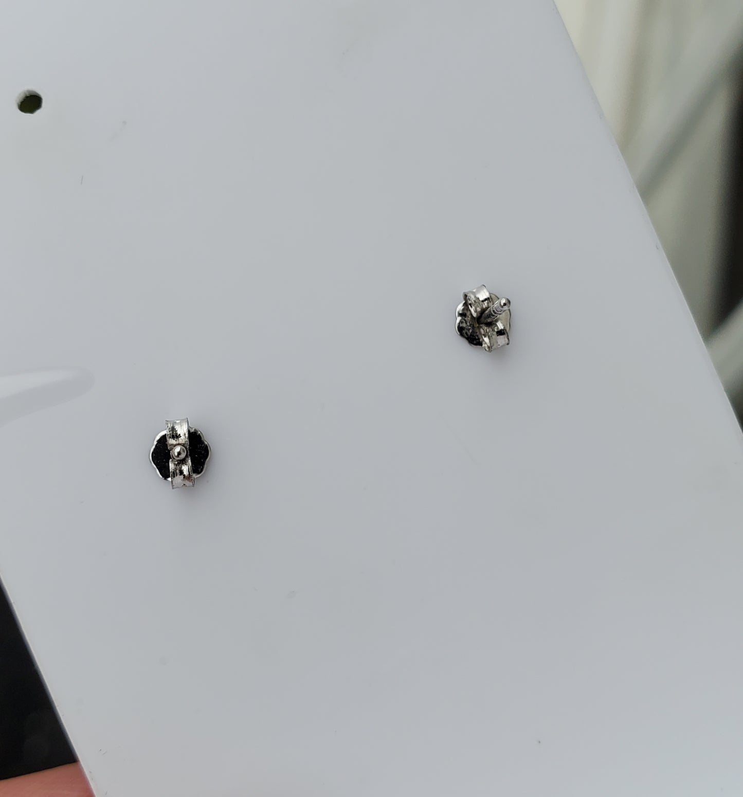 925 Sterling Silver 1 tcw Simulated Sapphire Love Knot Stud Earrings