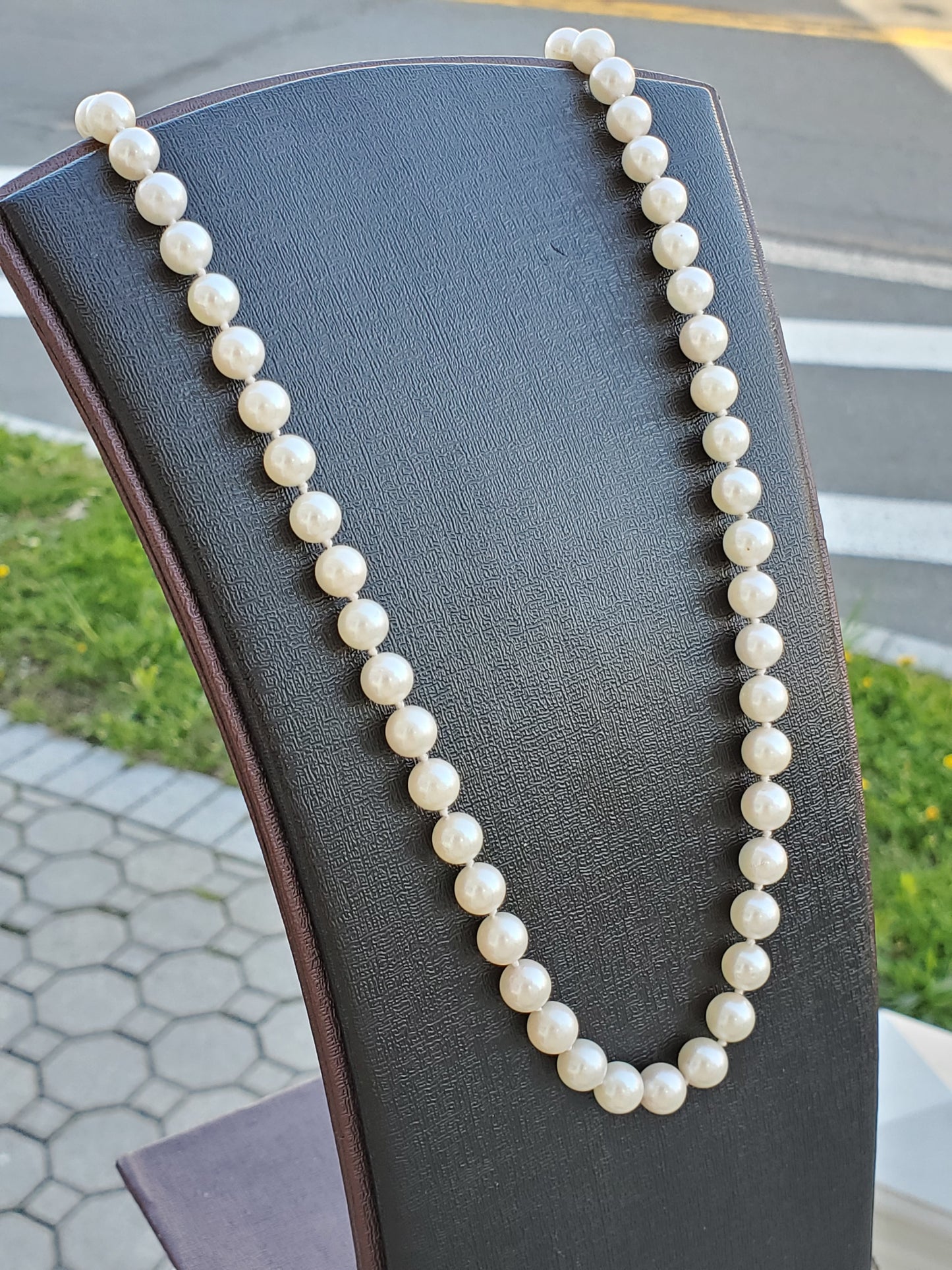 14k Gold 7mm Fresh Water Pearl Beaded Necklace