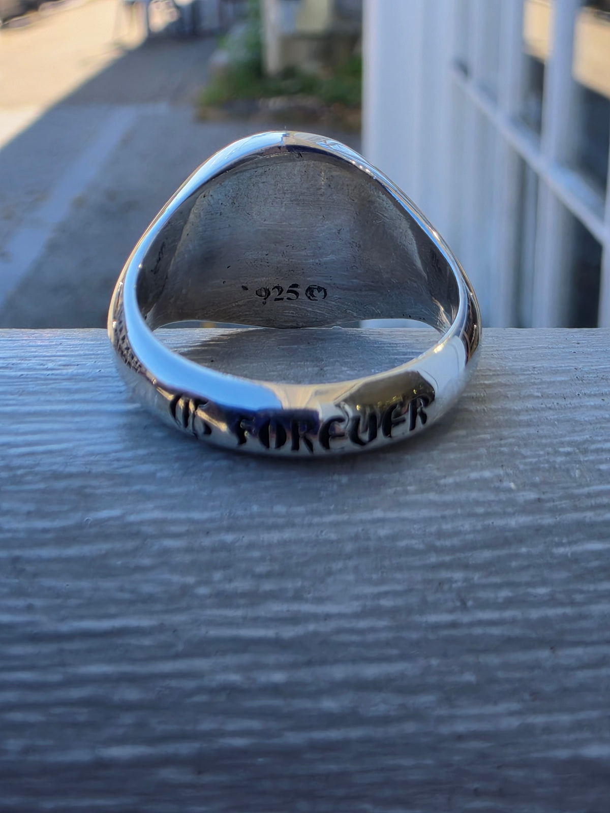 925 Sterling Silver Designer Chrome Hearts North Star Signet Ring