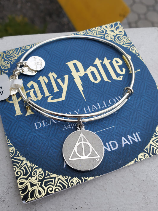 Alex and Ani Harry Potter Deathly Hallows Silver Tone Bracelet NWT