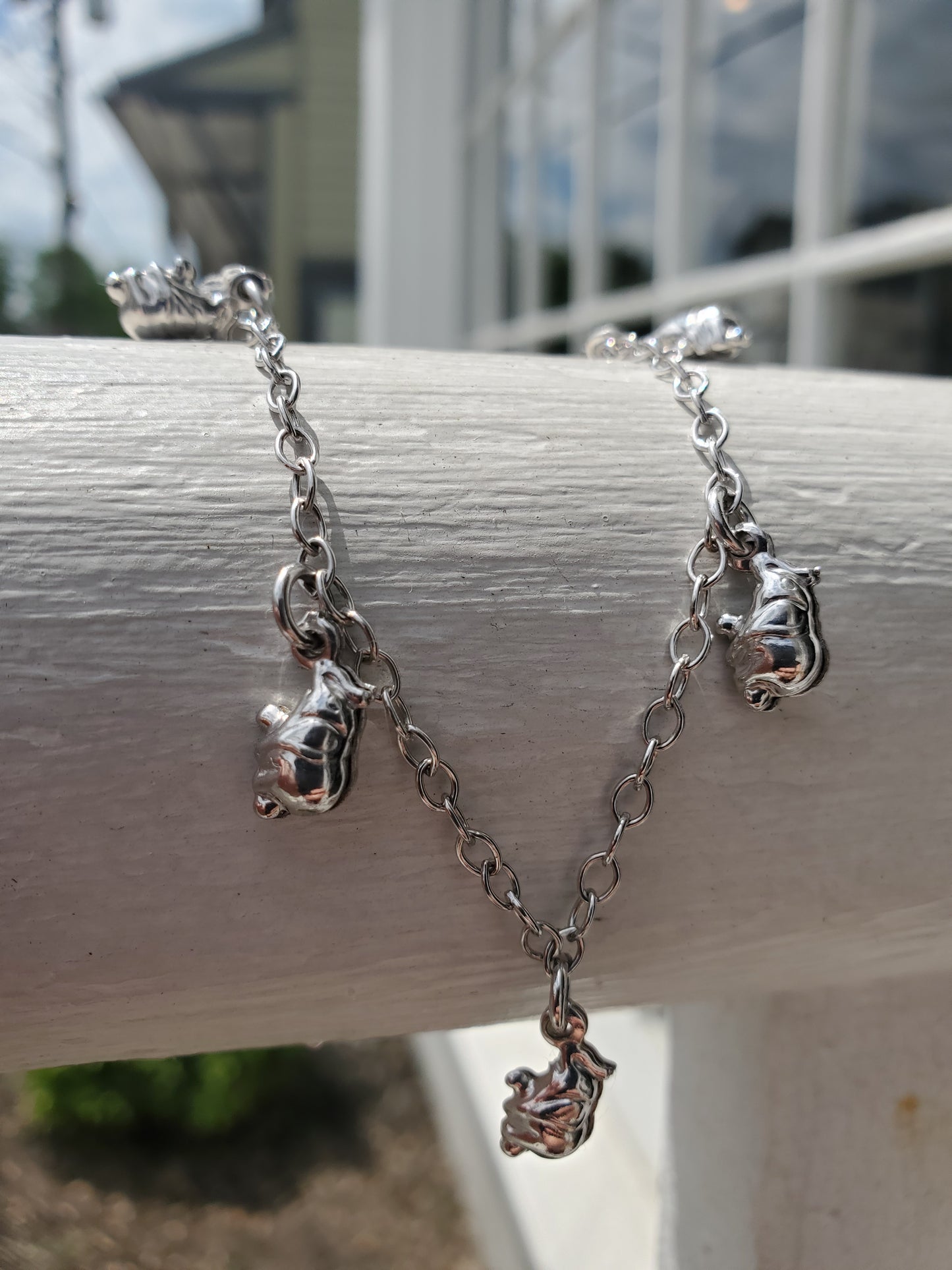 925 Sterling Silver Lucky Elephant Anklet