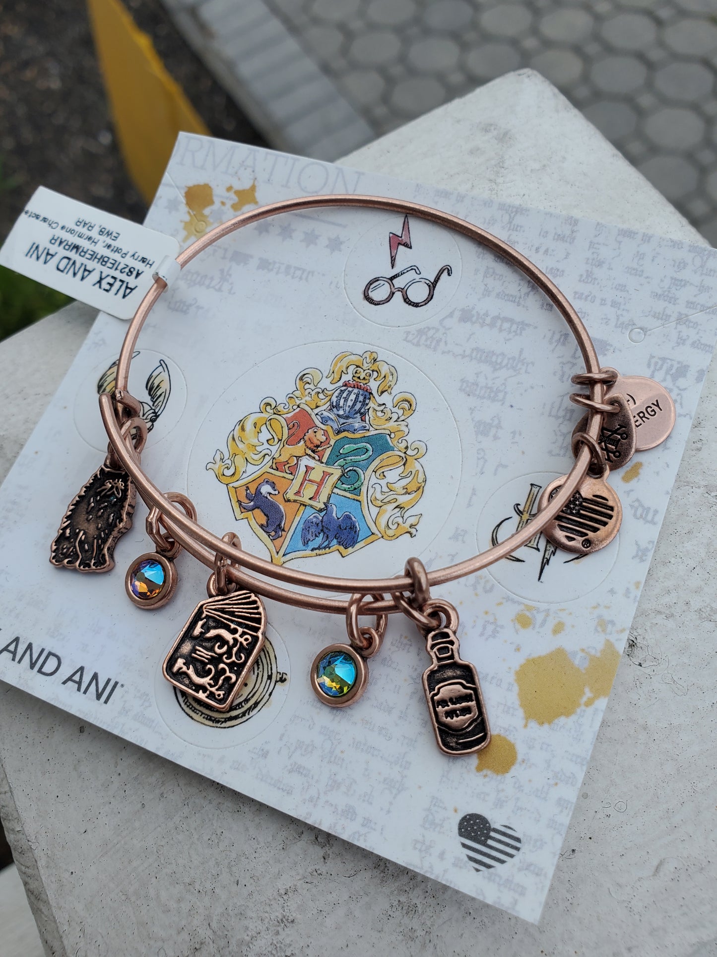 Alex and Ani Harry Potter Hermoine Character Rose Gold Bracelet NWT