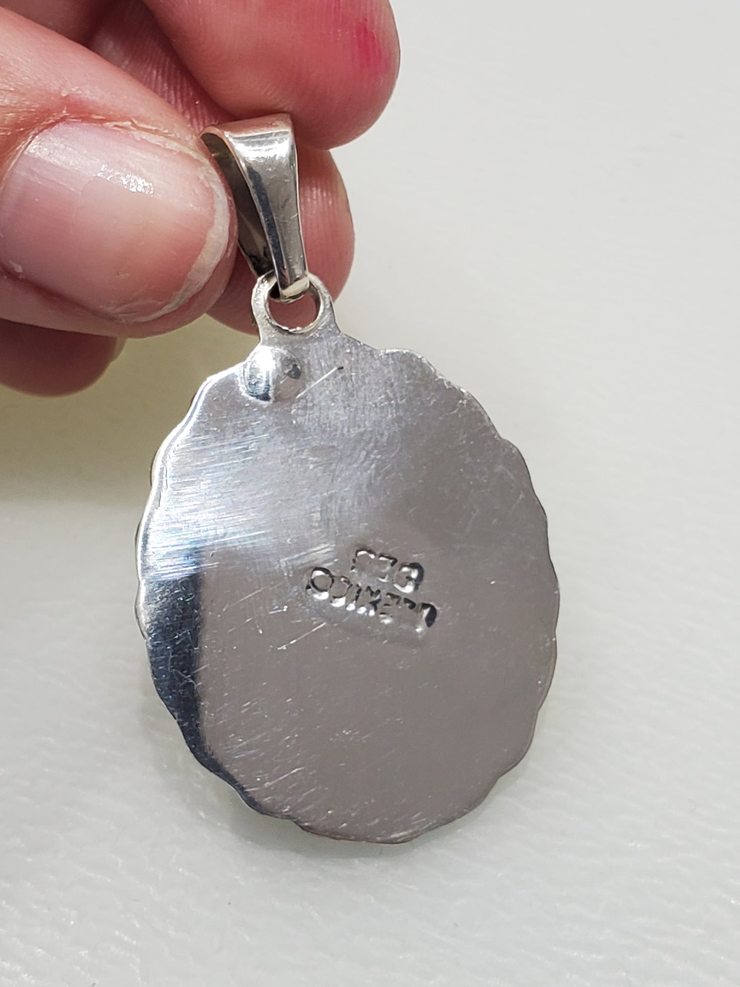 925 Sterling Silver Sleeping Beauty Turquoise Statement Pendant