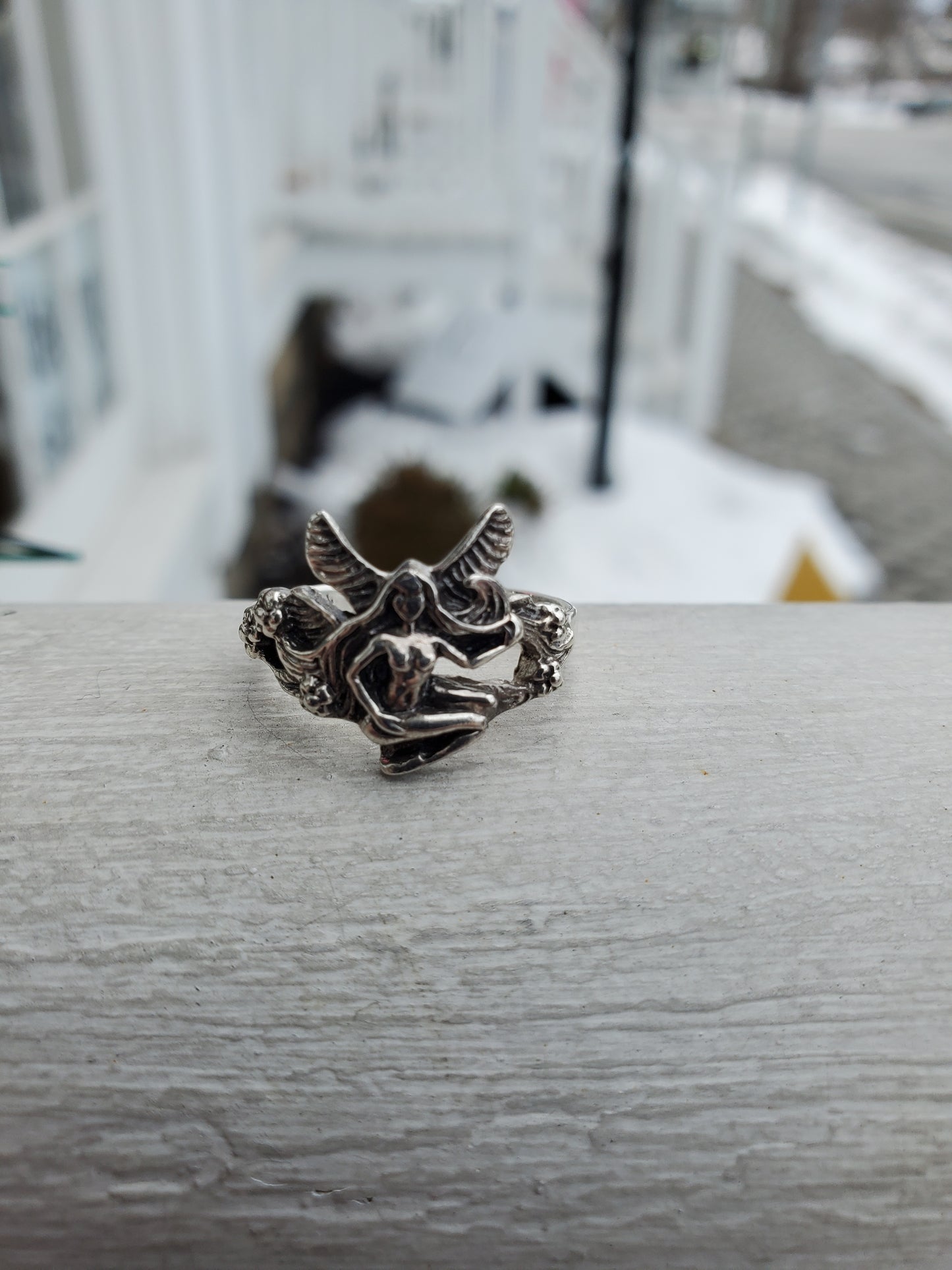 925 Sterling Silver Garden Fairy Ring