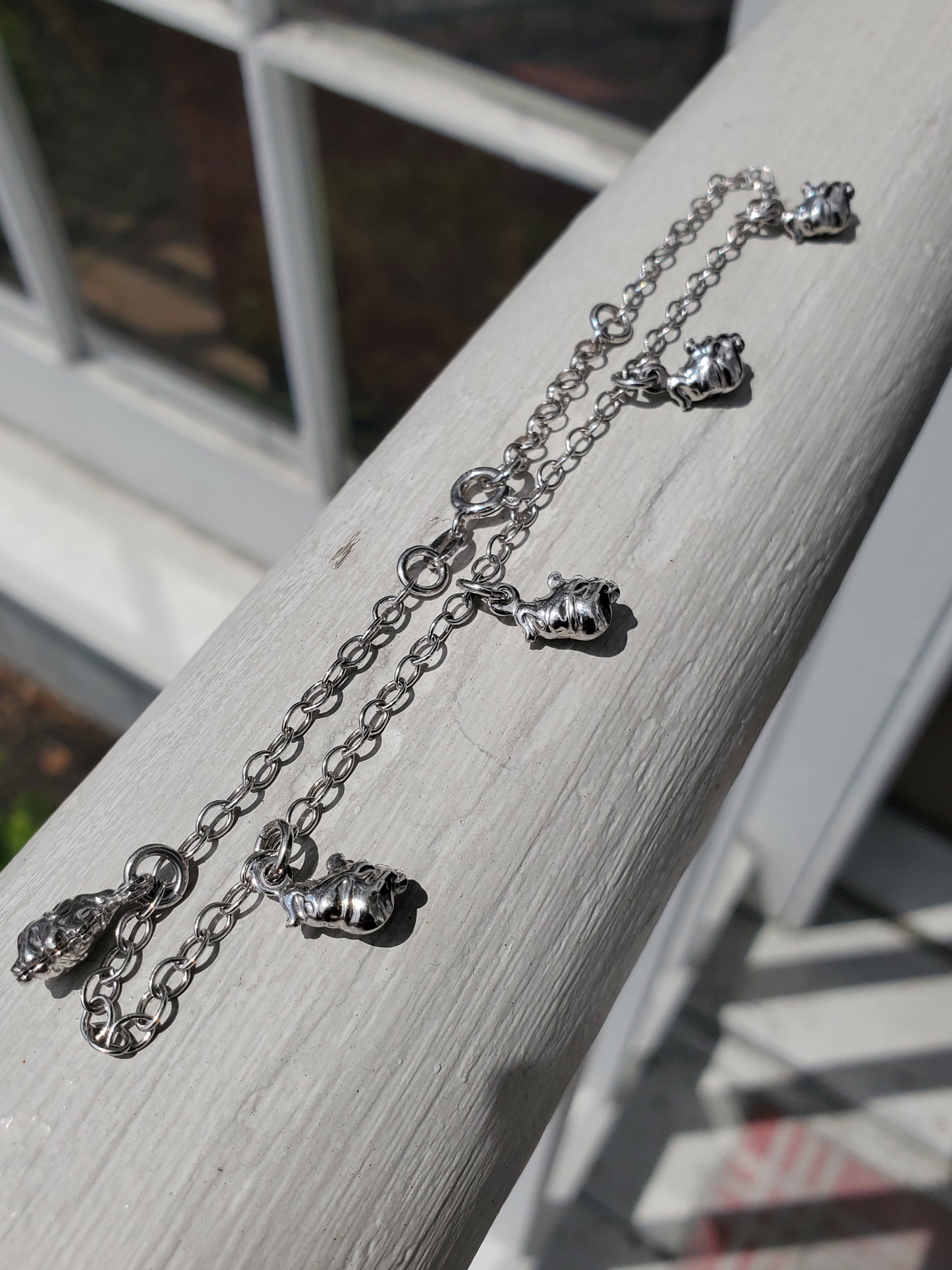 925 Sterling Silver Lucky Elephant Anklet