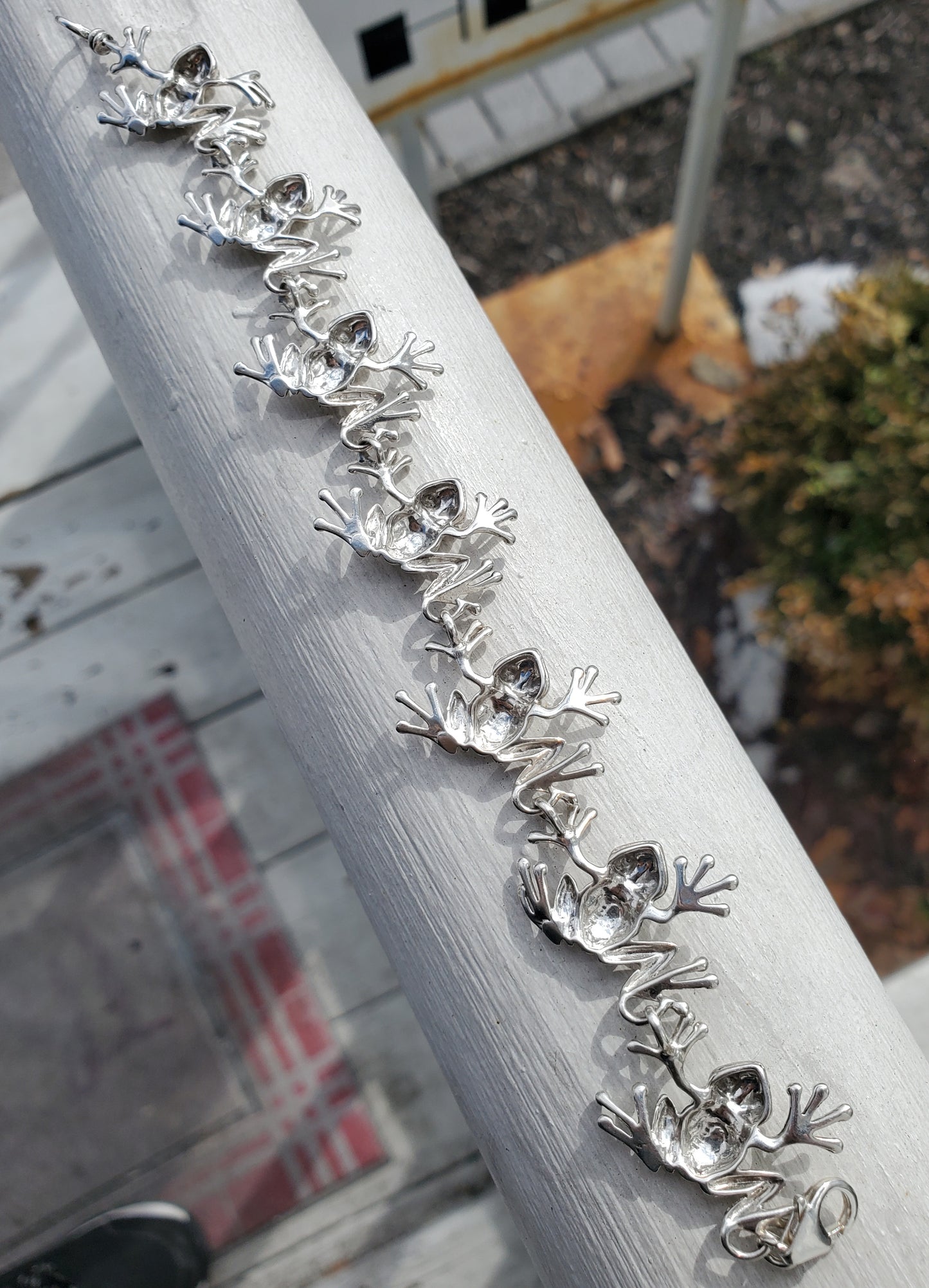 925 Sterling Silver Tree Frog 🐸 Bracelet